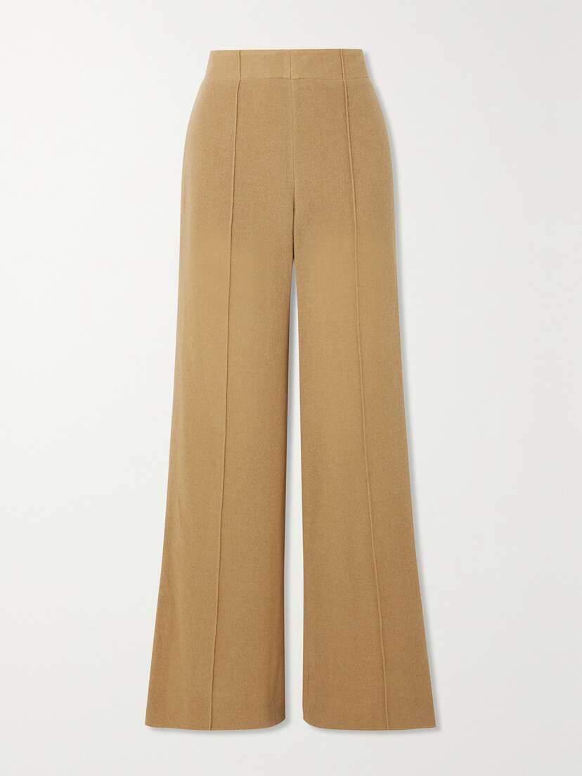 Chloé Wool And Cashmere-blend Wide-leg Pants