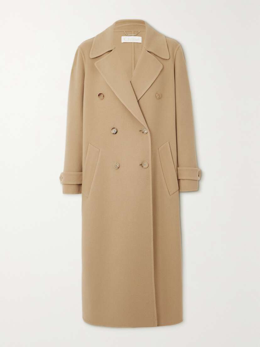 Chloé Double-breasted Wool And Cashmere-blend Coat