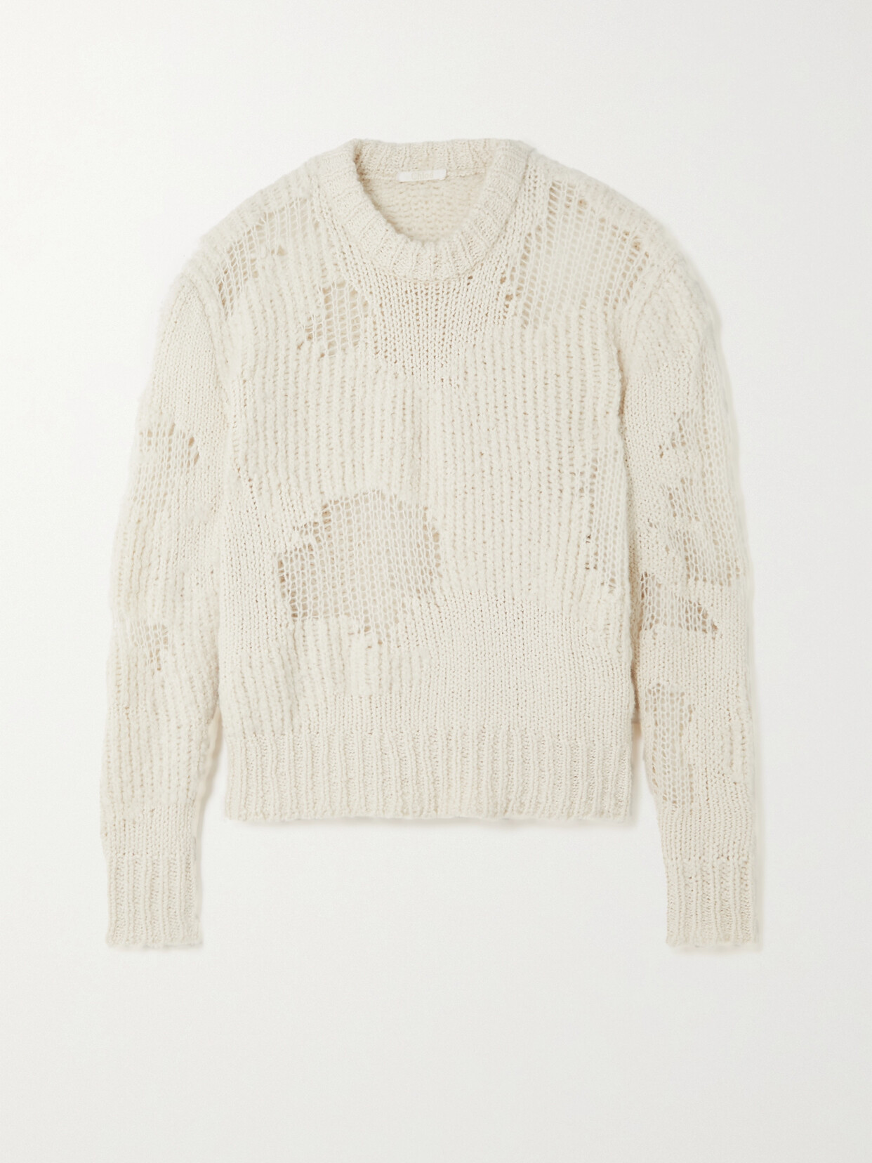 Chloé - Wool, Cashmere And Silk-blend Sweater - White