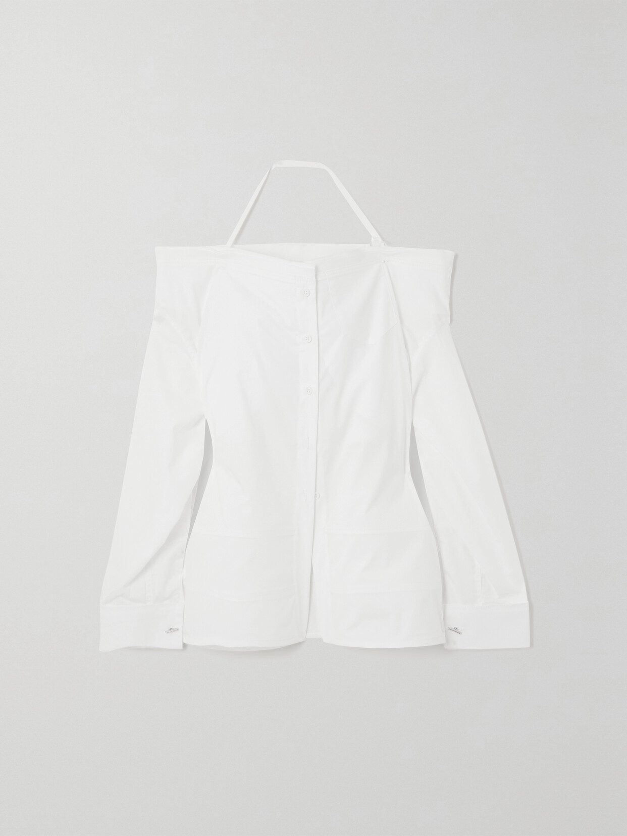 Jacquemus La Chemise Peplo Off In White