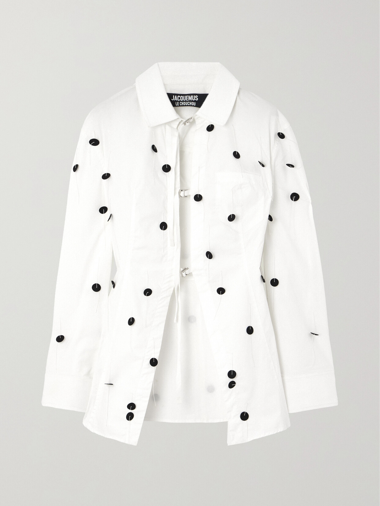 Jacquemus - Lavoir Embellished Poplin Shirt - White