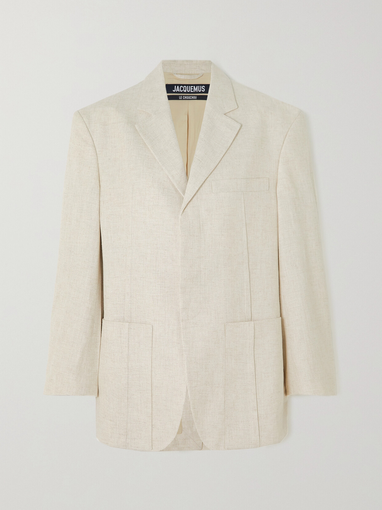 Jacquemus D'homme Twill Blazer In Neutrals