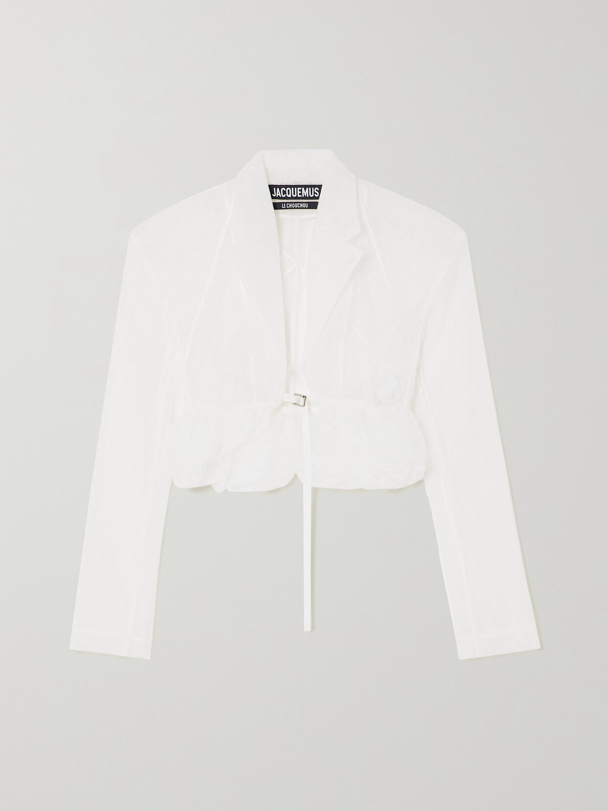 Jacquemus - Dentelle Cropped Lace Blouse - White