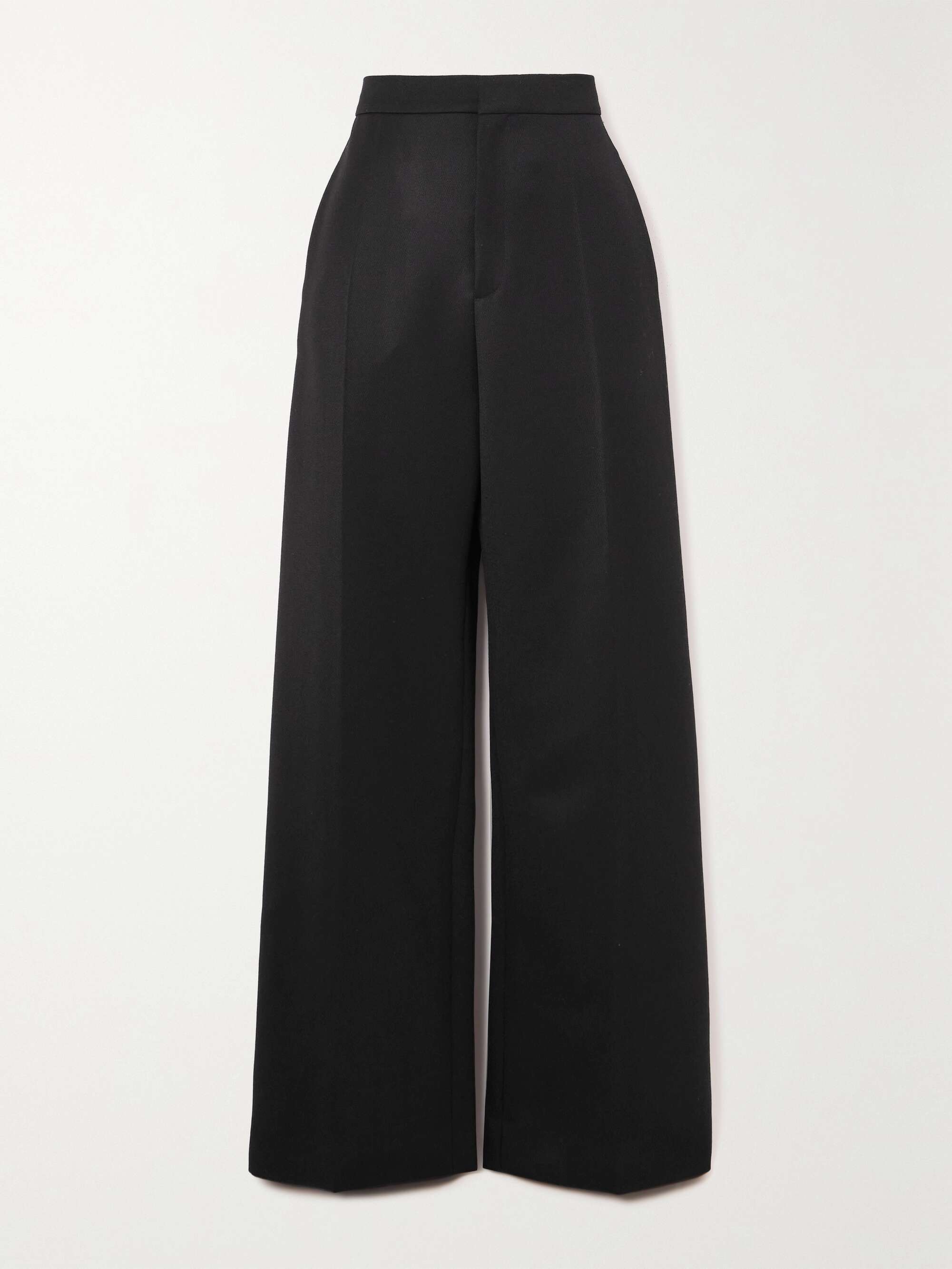 LOEWE Pleated wool wide-leg pants | NET-A-PORTER