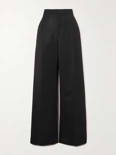 LOOWIE - ELPLOR Italian Orange Pleated Wide Legs Pants LOOWIE