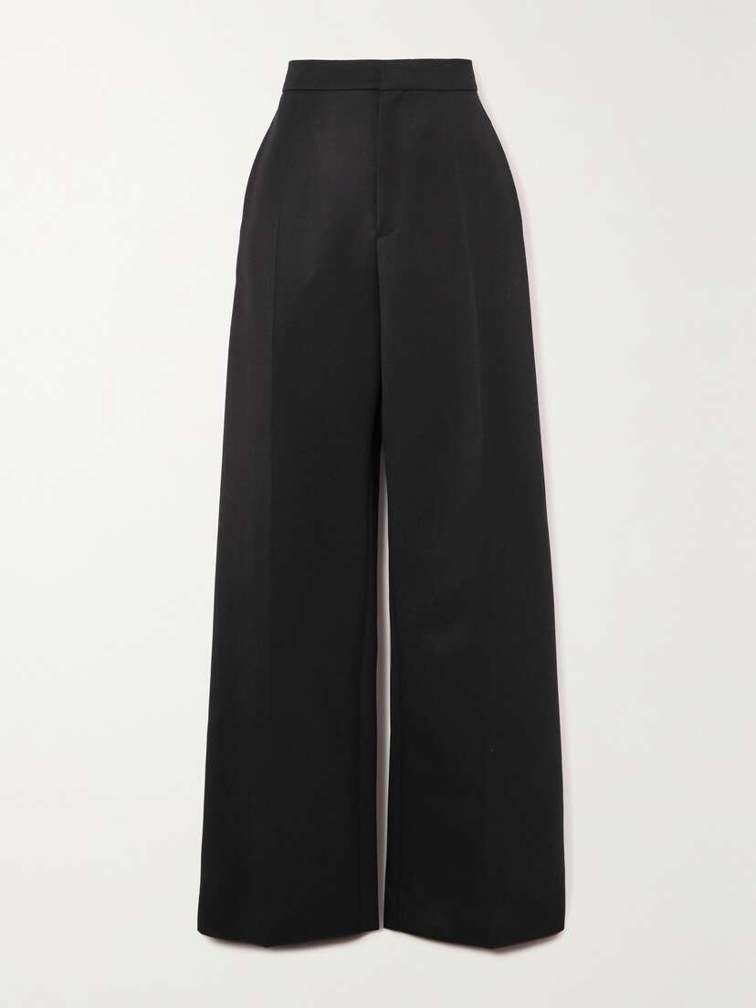 Loewe Pleated Wool Wide-leg Pants