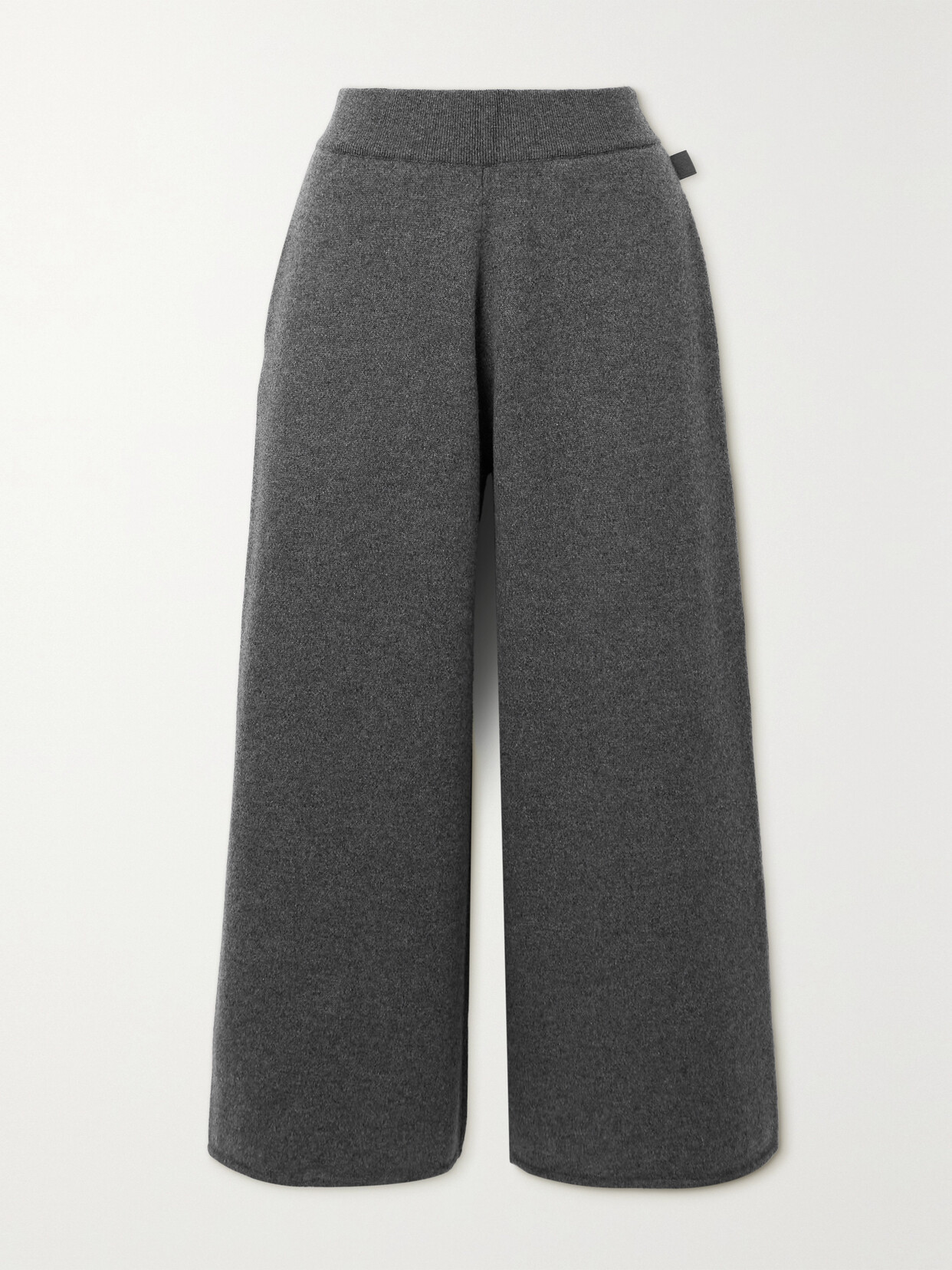 LOEWE CROPPED CASHMERE WIDE-LEG PANTS