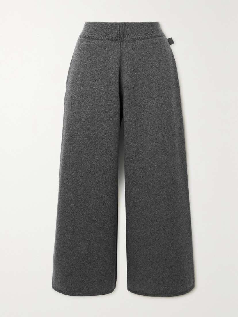 Loewe Cropped Cashmere Wide-leg Pants