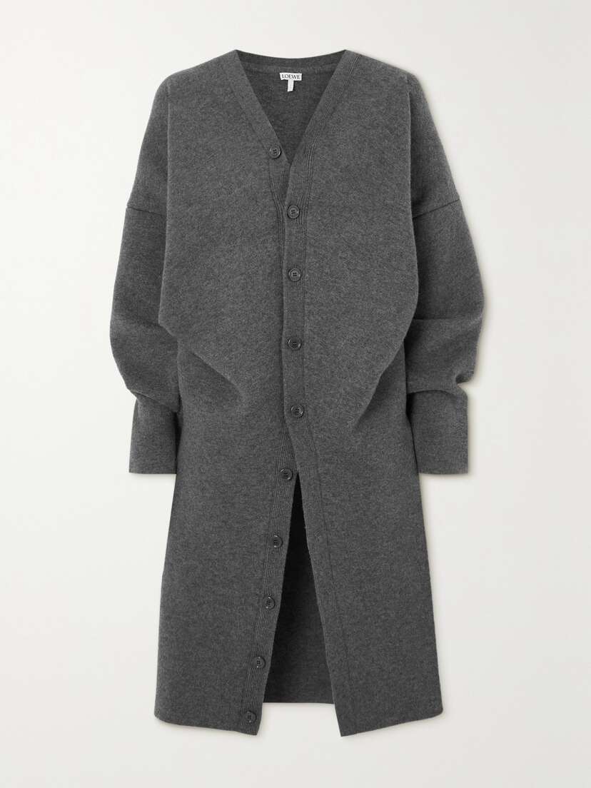 Loewe Oversized Draped Wool-blend Coat