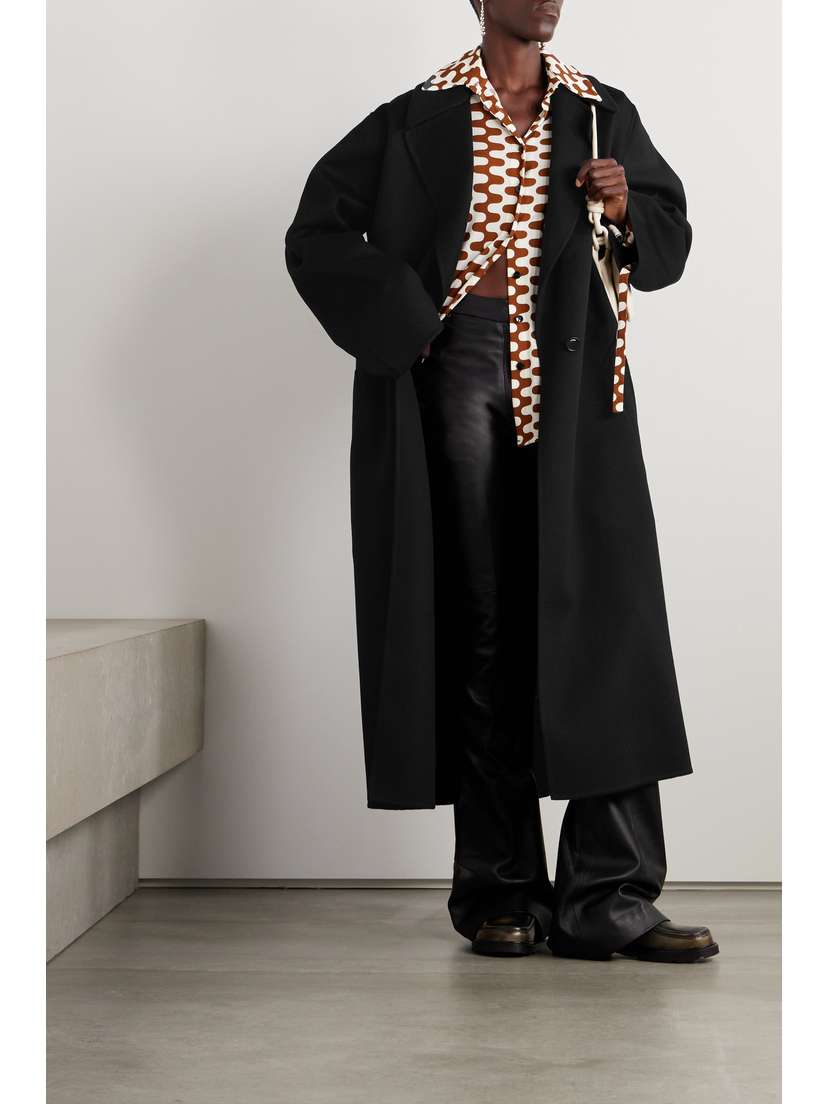 Loewe | Black | Wool And Cashmere-blend Coat_ | $2280 | Clothing