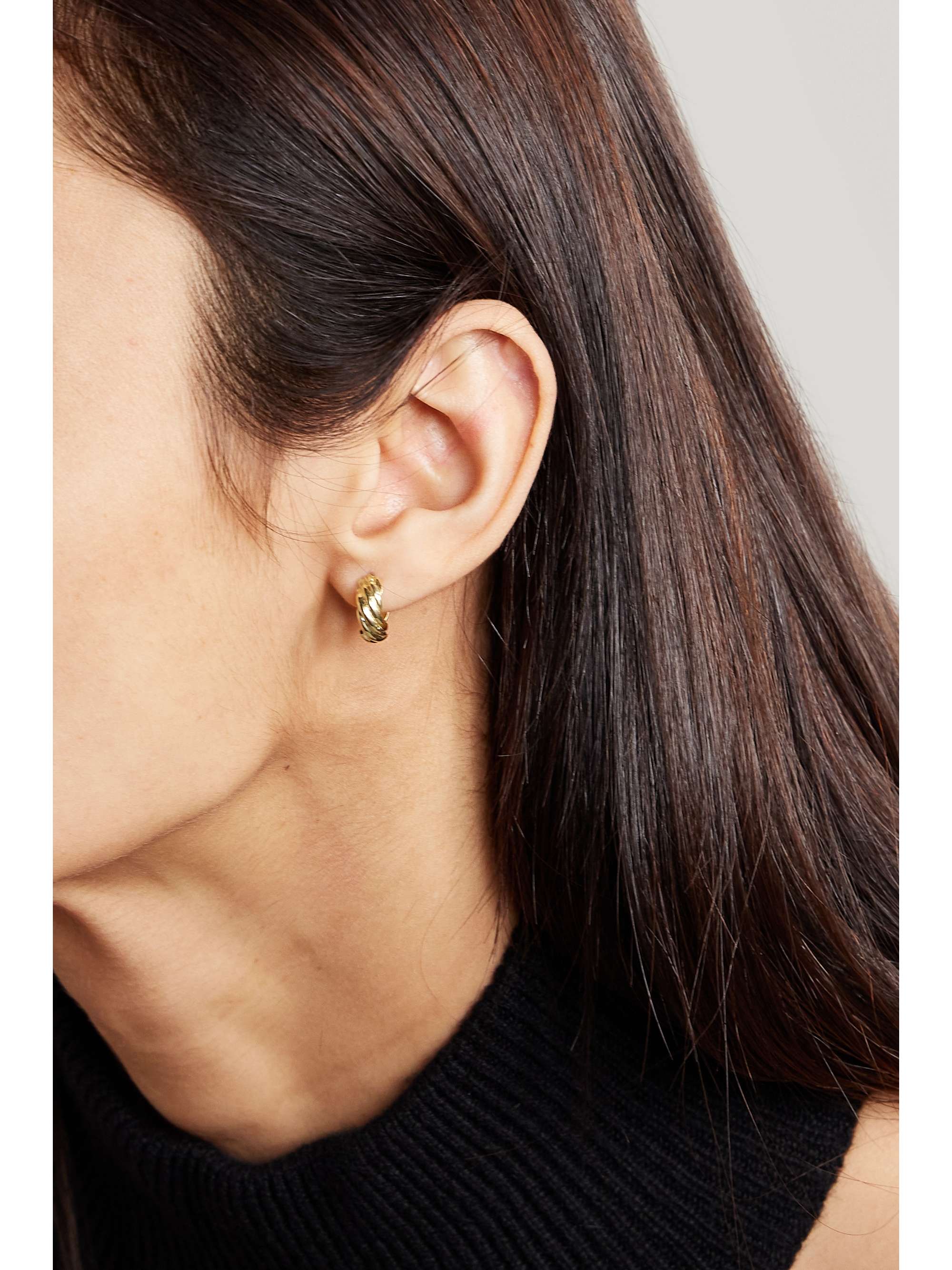 Recycled gold hoop earrings on sale