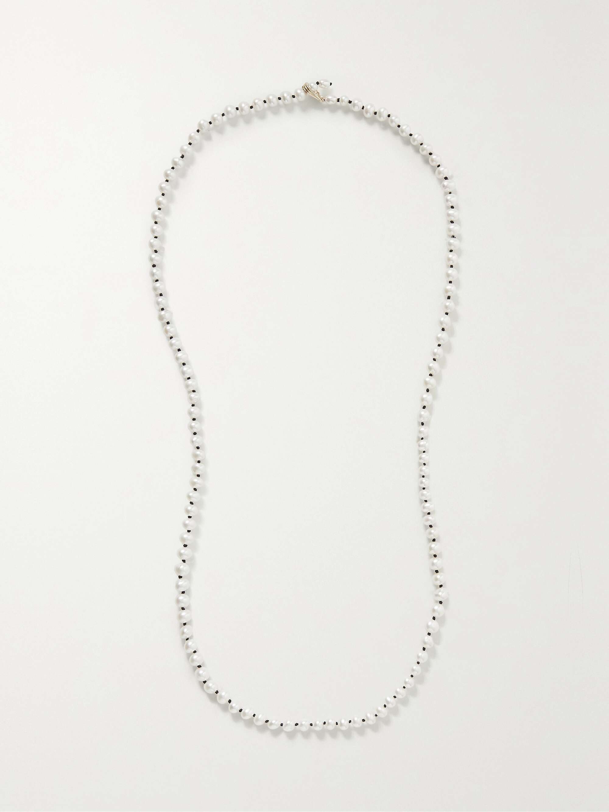 LOREN STEWART | + NET SUSTAIN 14-karat recycled gold pearl necklace