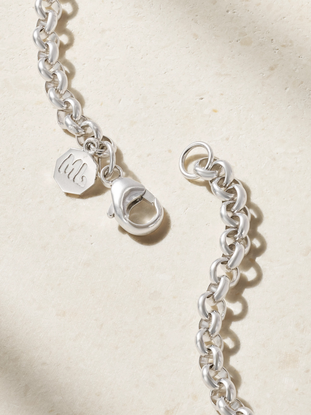 Marlo Laz 18-karat White Gold, Turquoise And Diamond Necklace In Gold