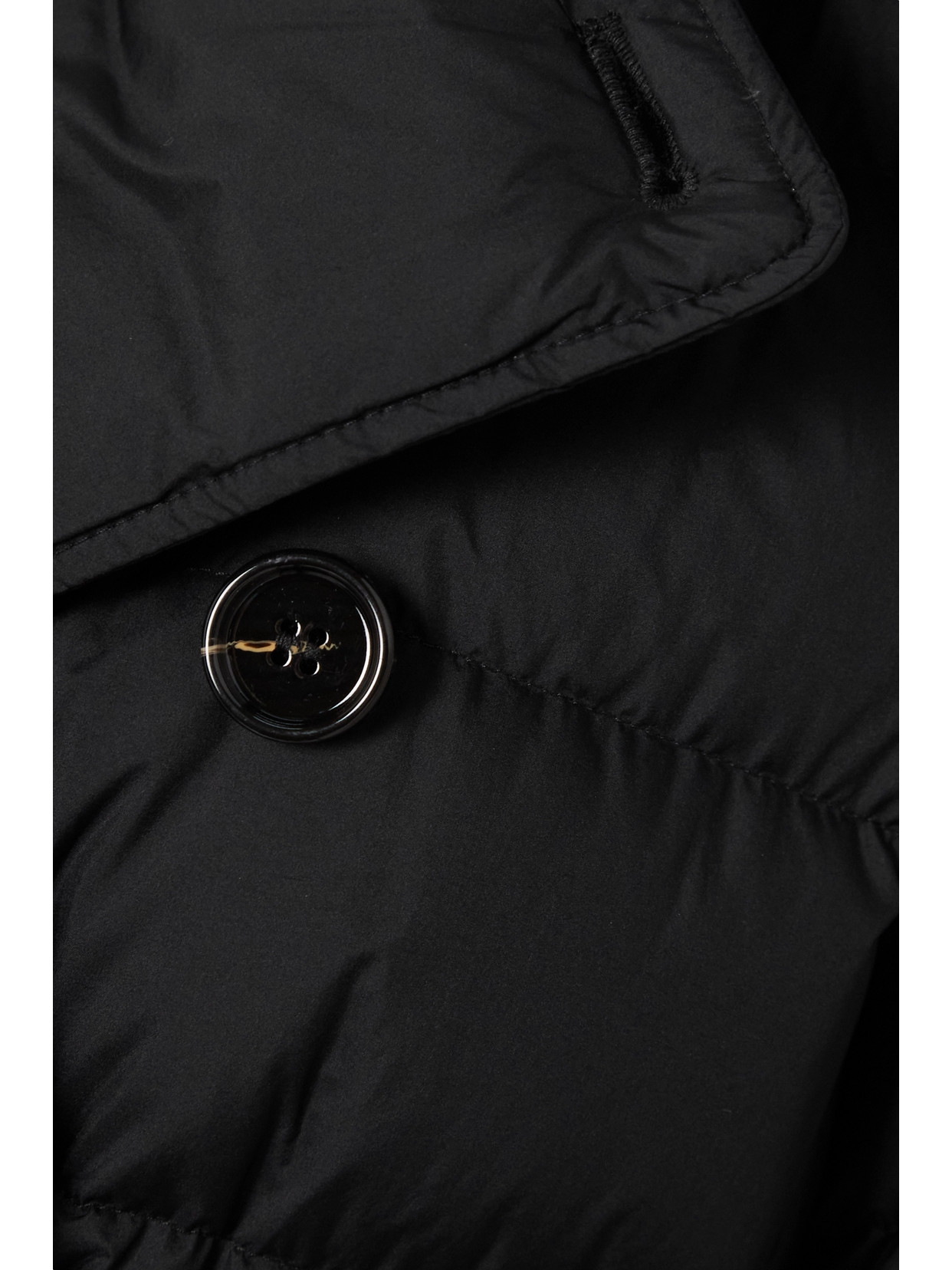 Burberry Belted Hooded Double-breasted Quilted Shell Down Coat In Black