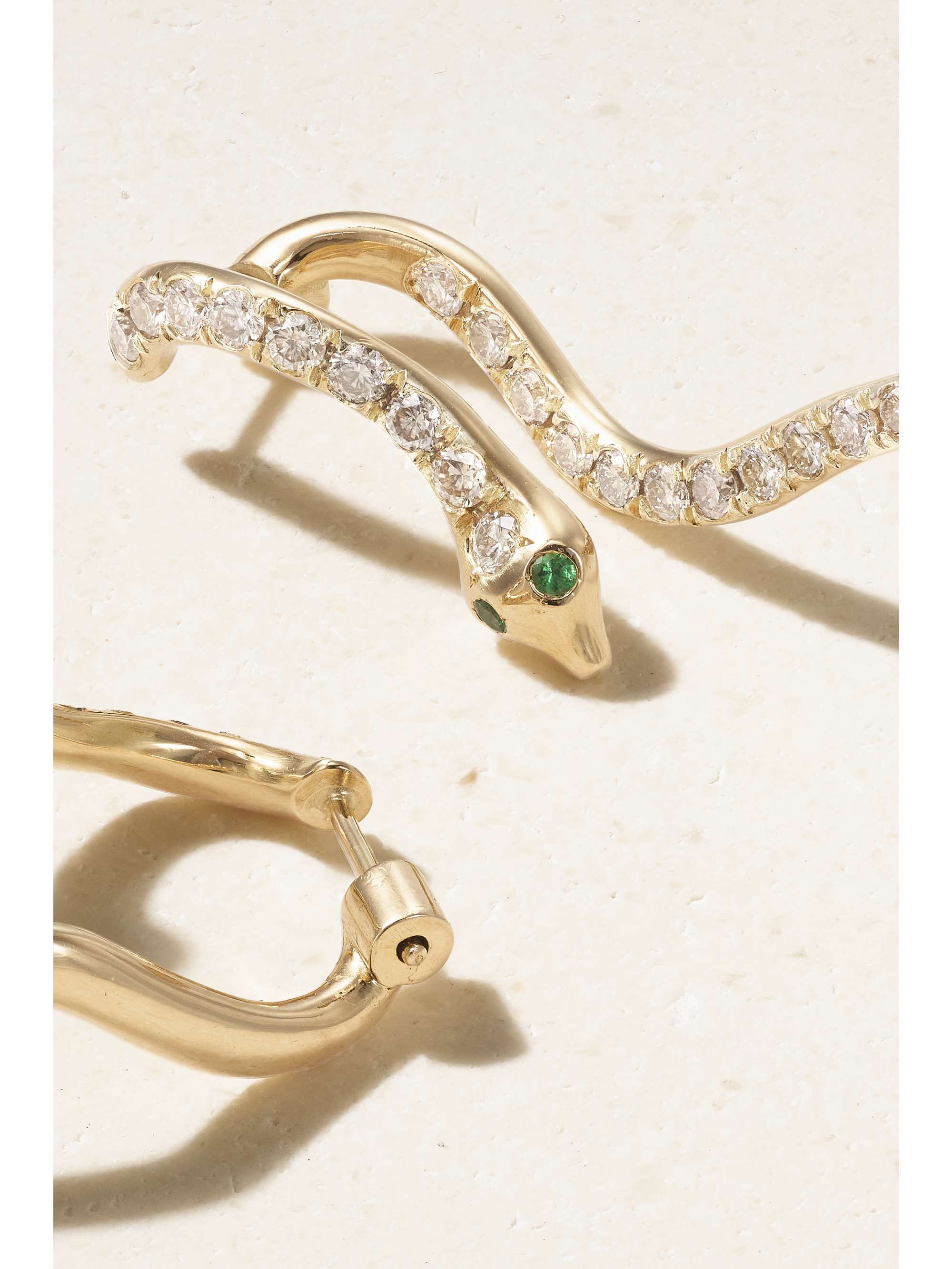 ILEANA MAKRI Boa 18-karat gold earrings