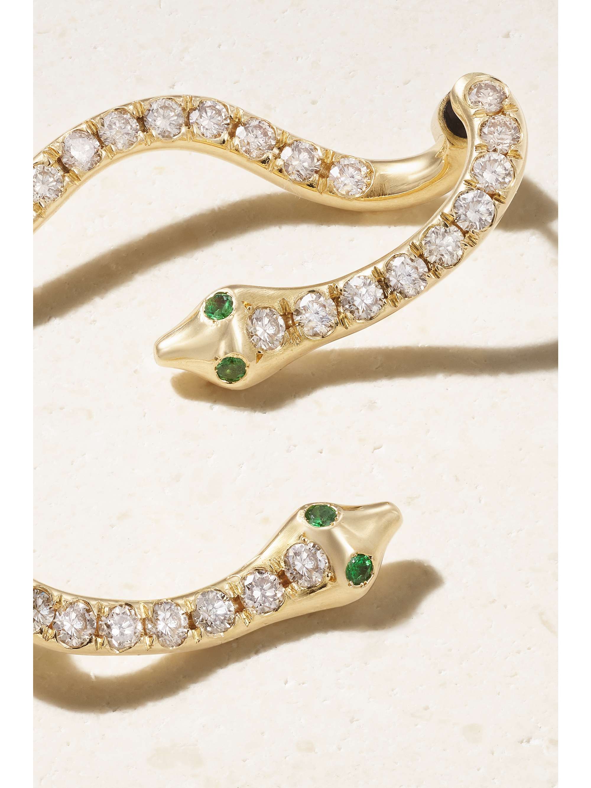 ILEANA MAKRI Boa 18-karat gold earrings