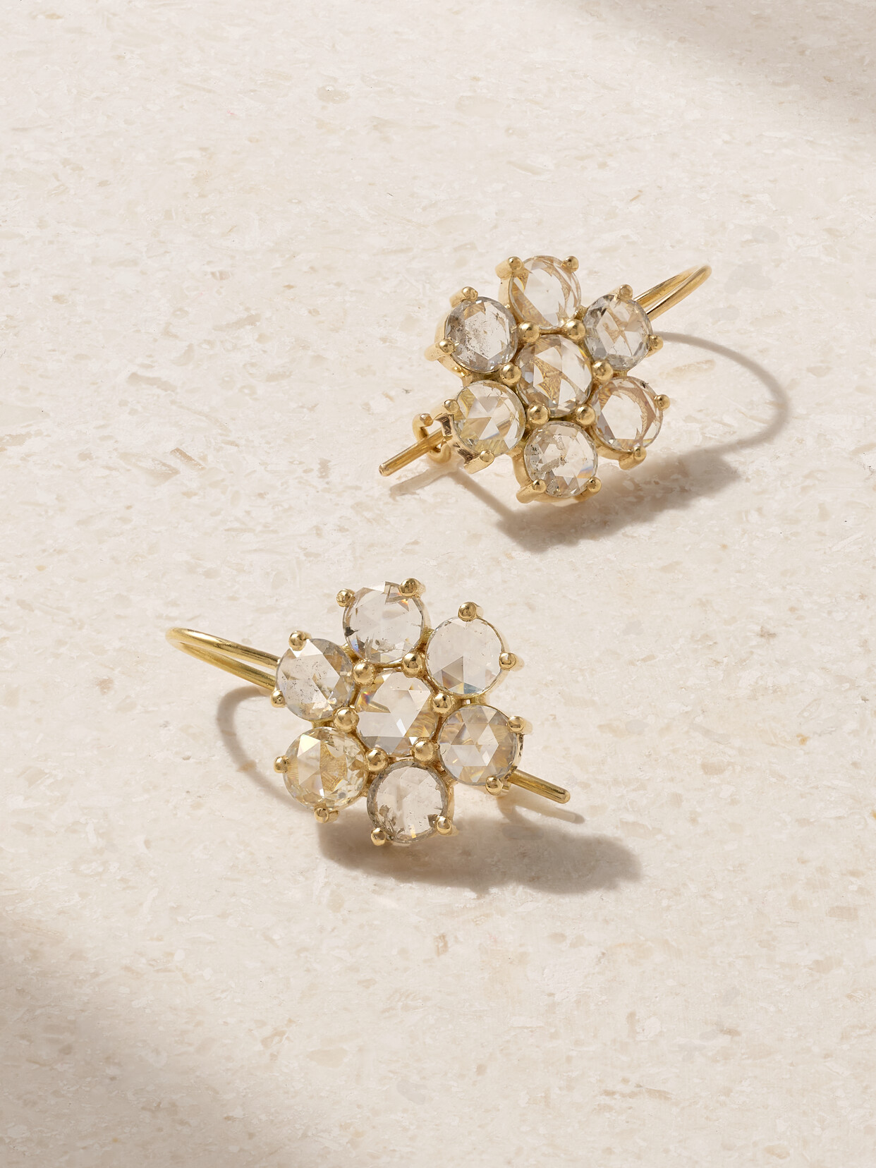 Ileana Makri Daisy Bloom 18-karat  Diamond Earrings