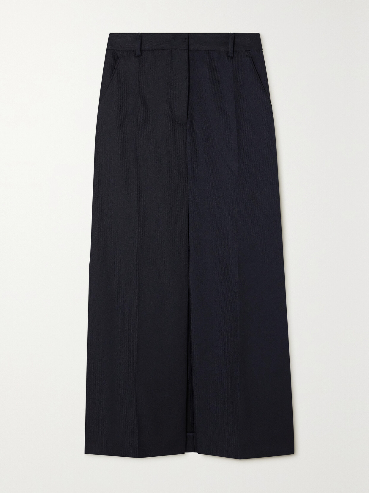 Stella McCartney - + Net Sustain Pleated Recycled-twill Maxi Skirt - Blue