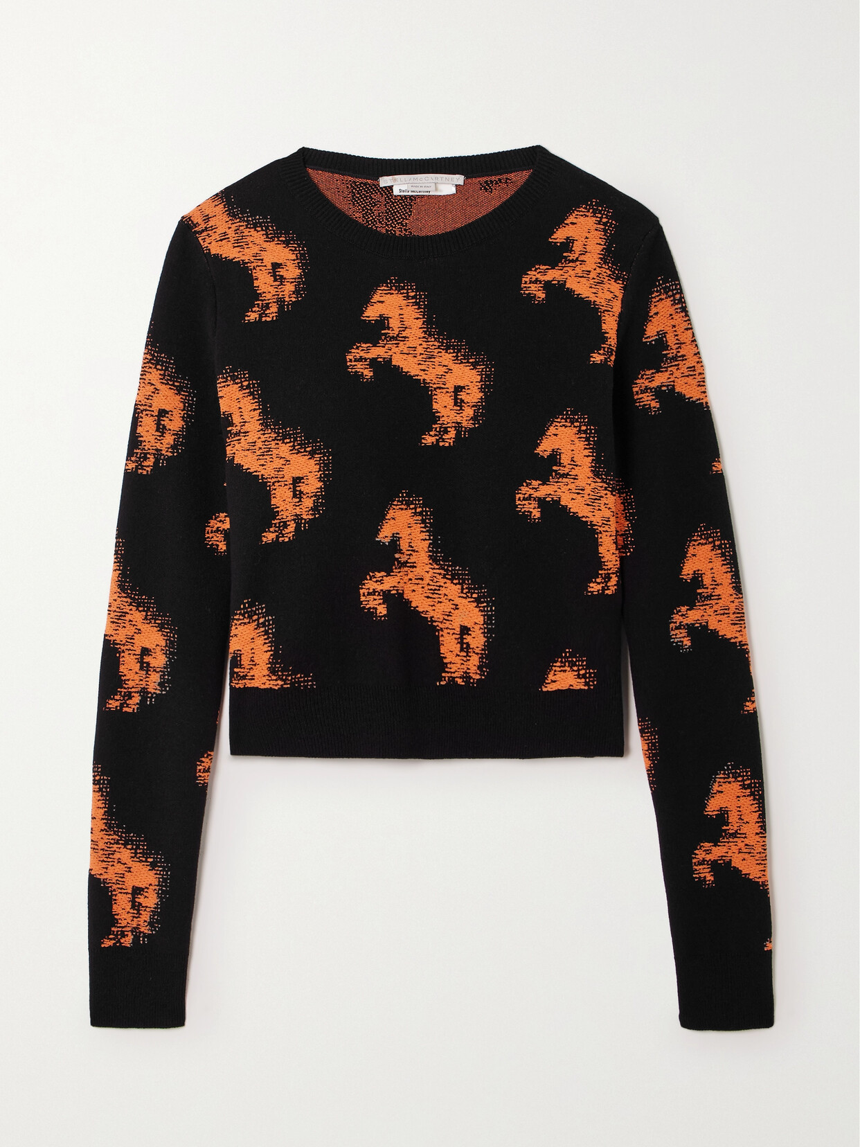 Stella McCartney - + Net Sustain Jacquard-knit Sweater - Black