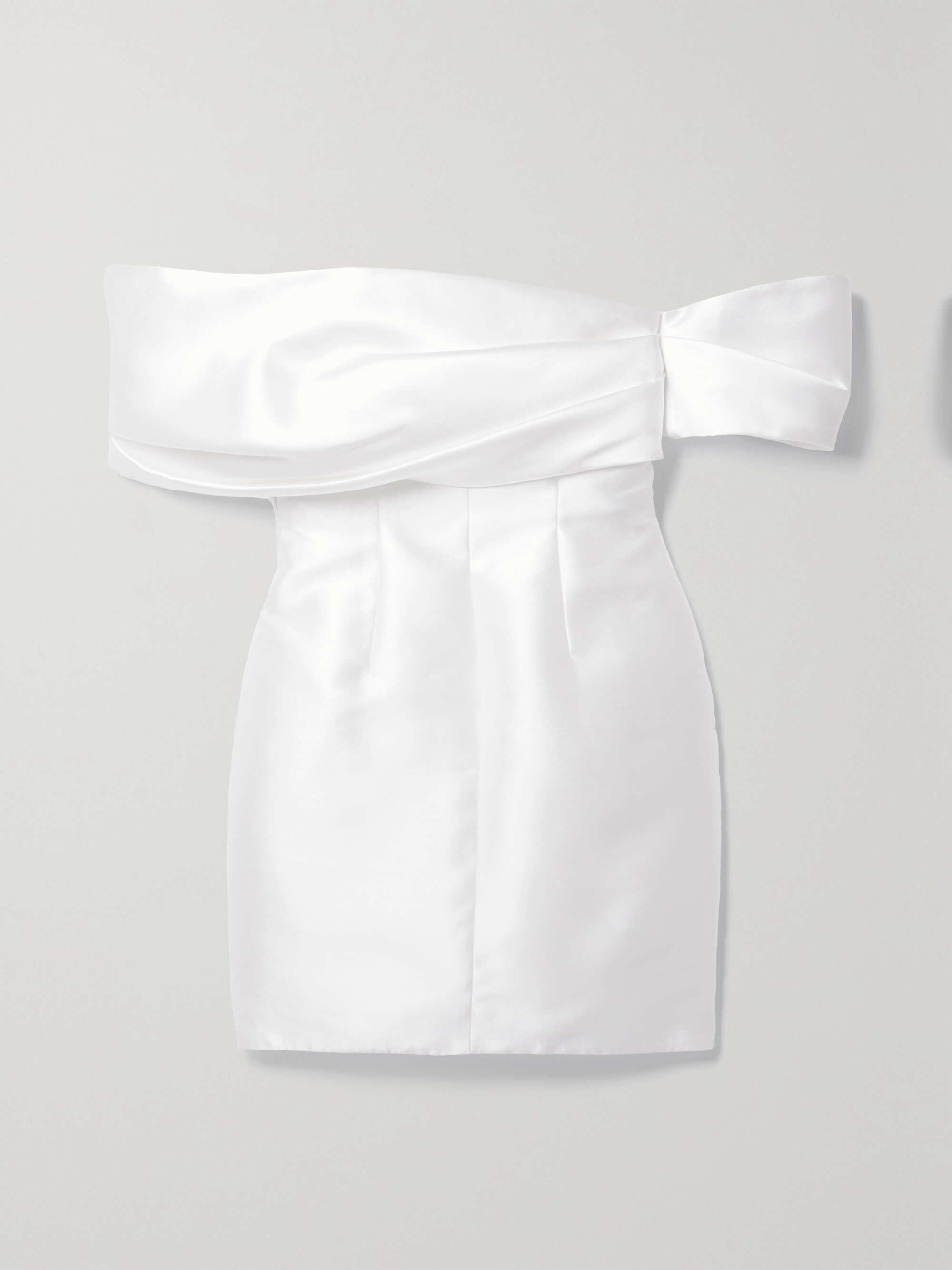 Solace London Edda off-the-shoulder faille mini dress thumbnail