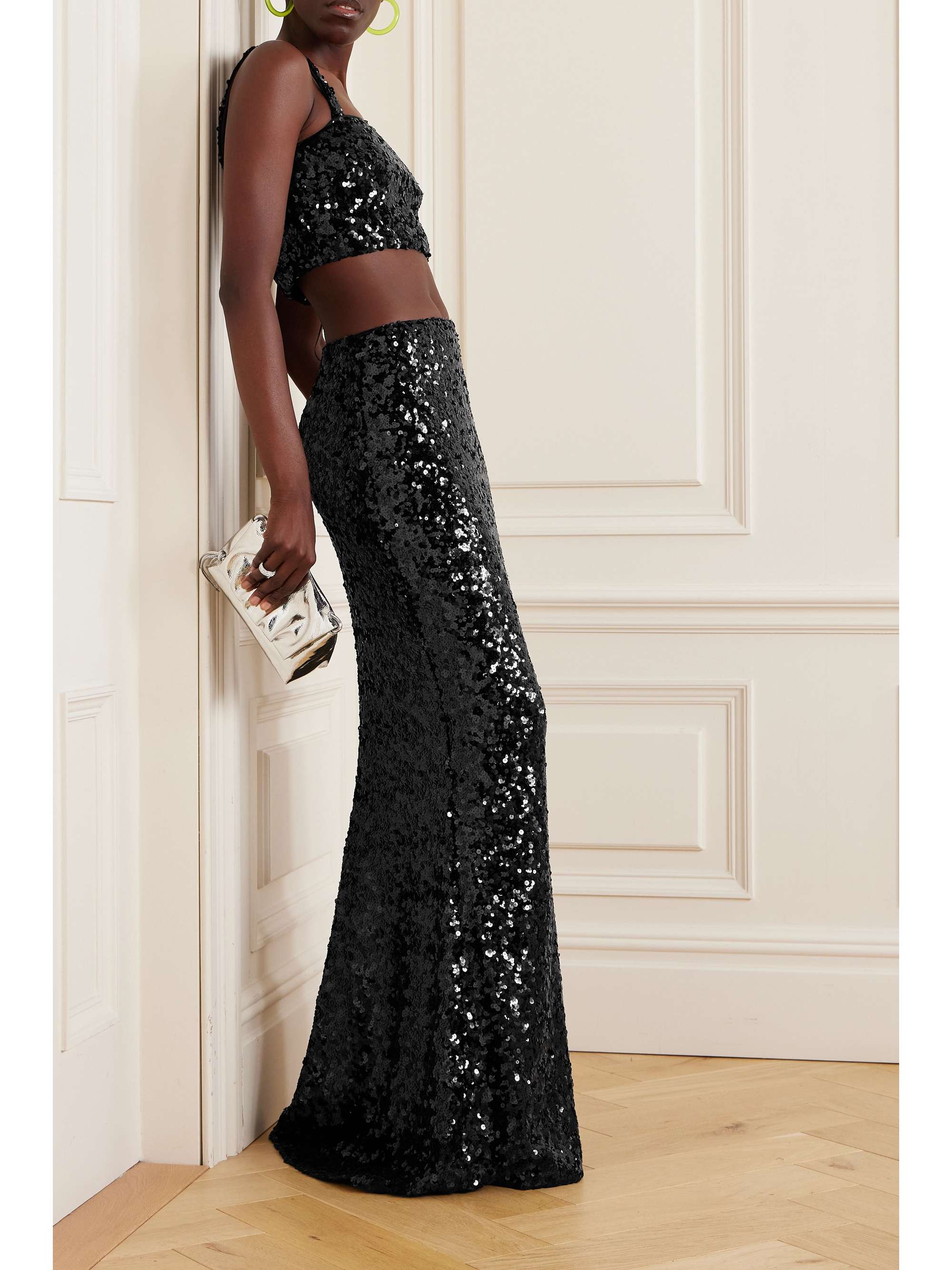 DOLCE&GABBANA Sequined stretch-tulle maxi skirt | NET-A-PORTER DOLCE&GABBANA Sequined stretch-tulle maxi skirt | NET-A-PORTER