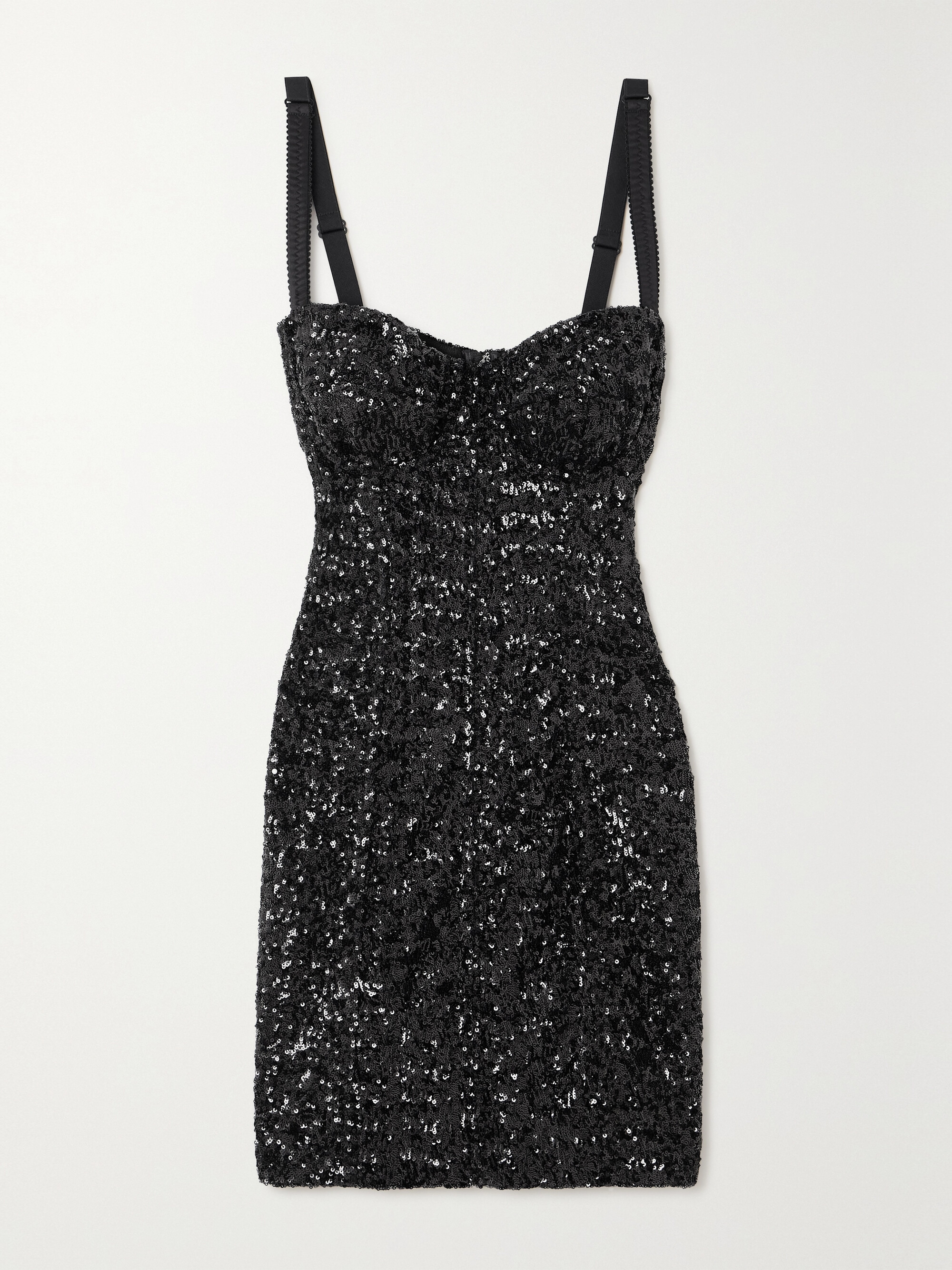 Dolce&Gabbana Sequined stretch-tulle mini dress thumbnail