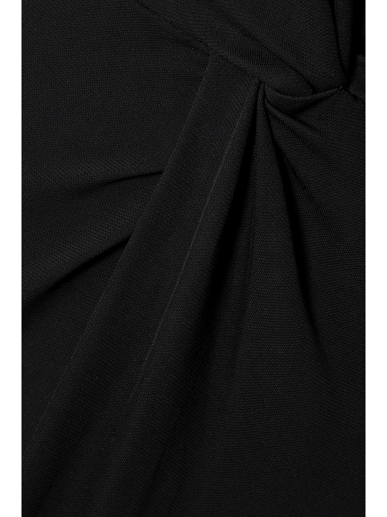 Shop Ralph Lauren Danon Satin-trimmed Stretch-crepe Gown In Black