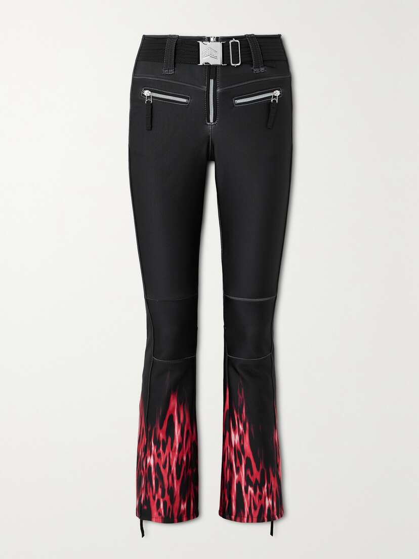 JETSET Tiby Belted Printed Bootcut Ski Pants