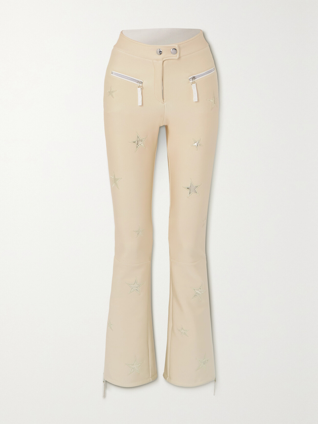 Jetset Acquarius Embroidered Ski Pants In Ivory