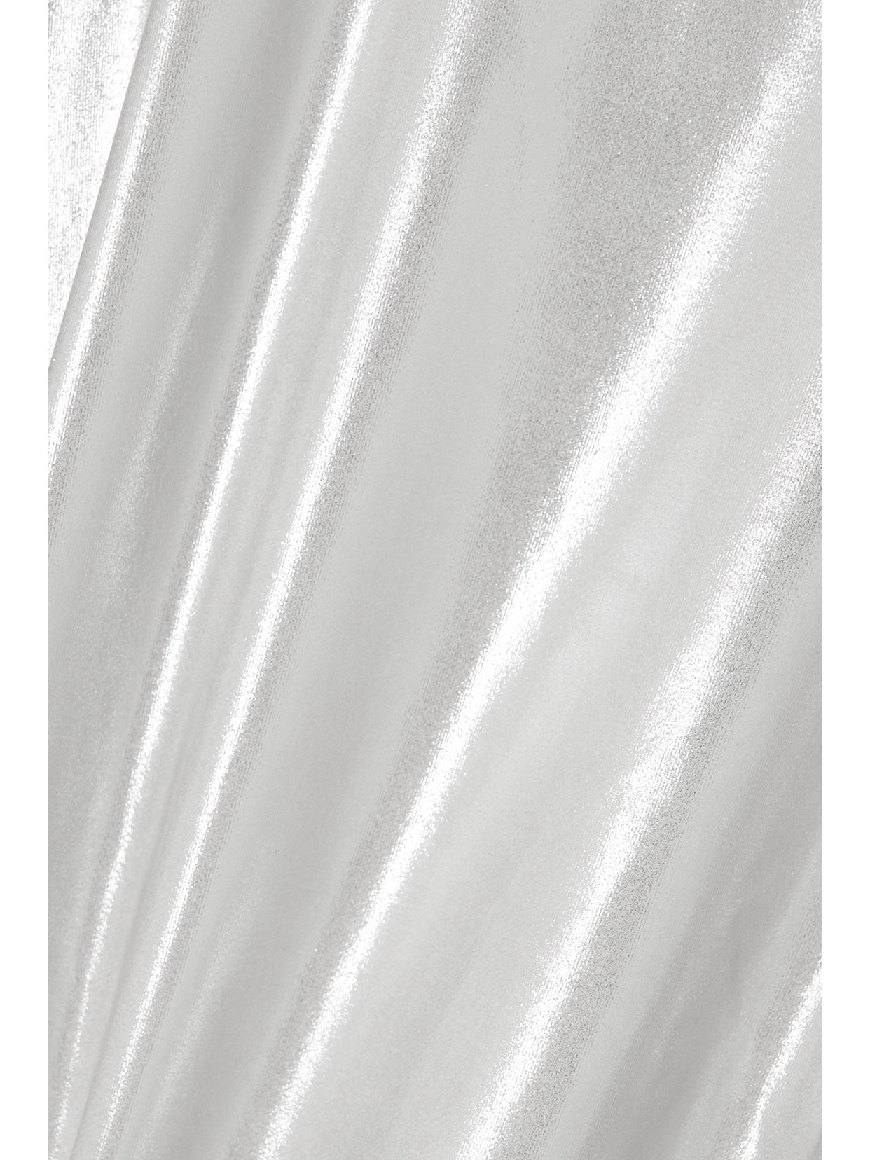 Jetset Khandro Metallic Stretch-jersey Ski Top In Silver