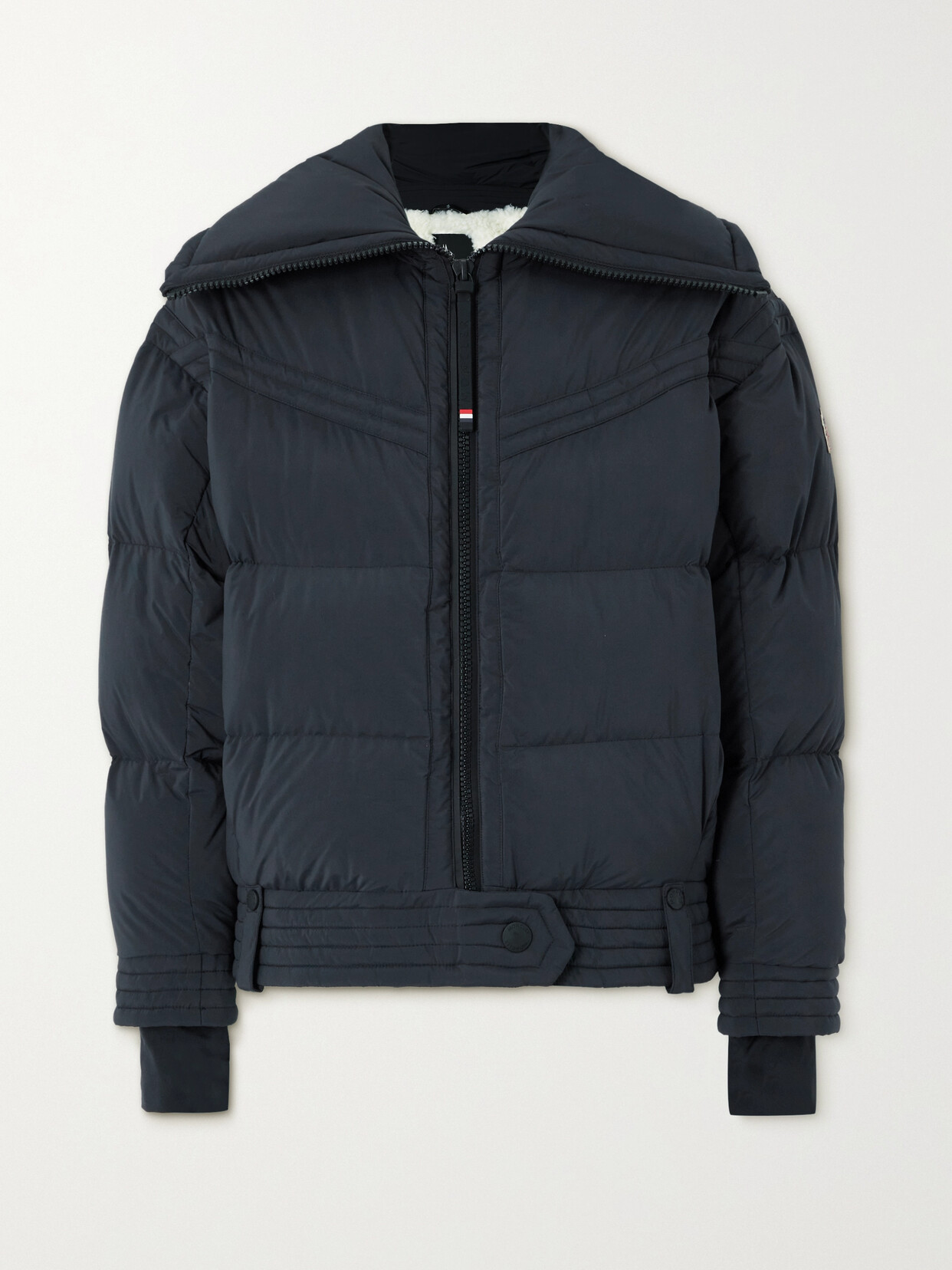 Moncler Chapelets Quilted Shell Down Ski Jacket In Black