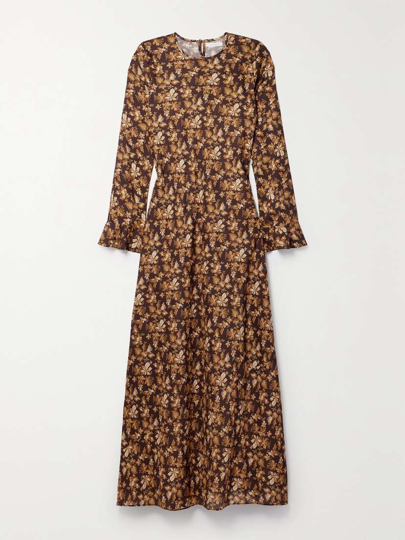 DÔEN + Net Sustain Amande Printed Cotton-voile Maxi Dress - xx large