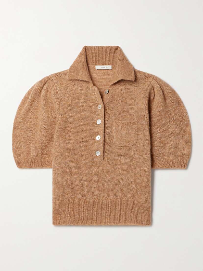 DÔEN Mila Cropped Alpaca-blend Sweater - xx large