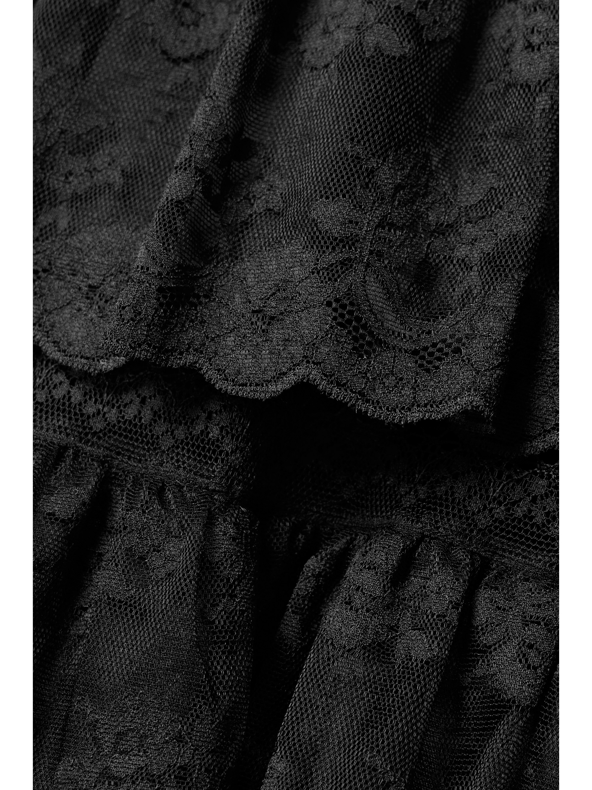 Dôen Oralie tiered ramie and lace mini dress thumbnail