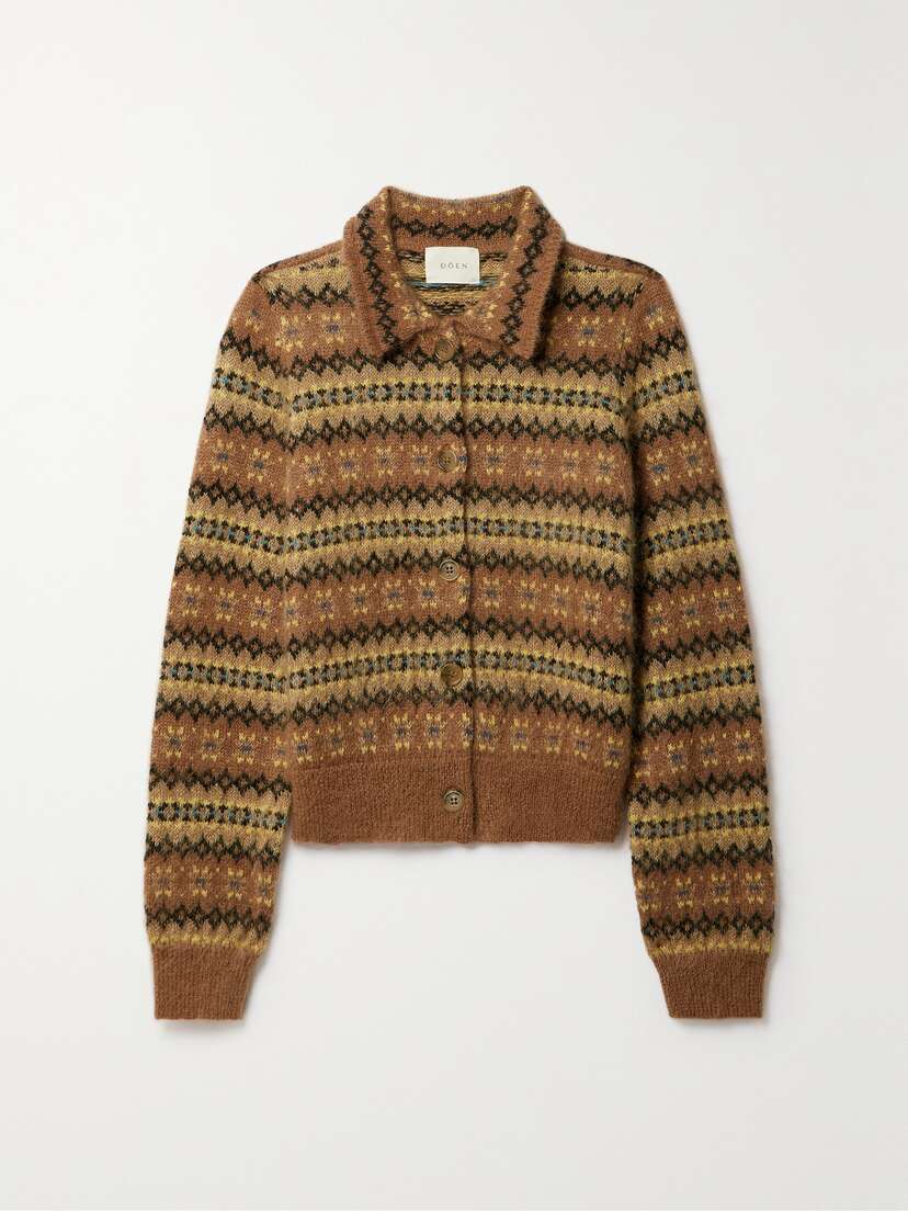 DÔEN Natia Fair Isle Knitted Cardigan