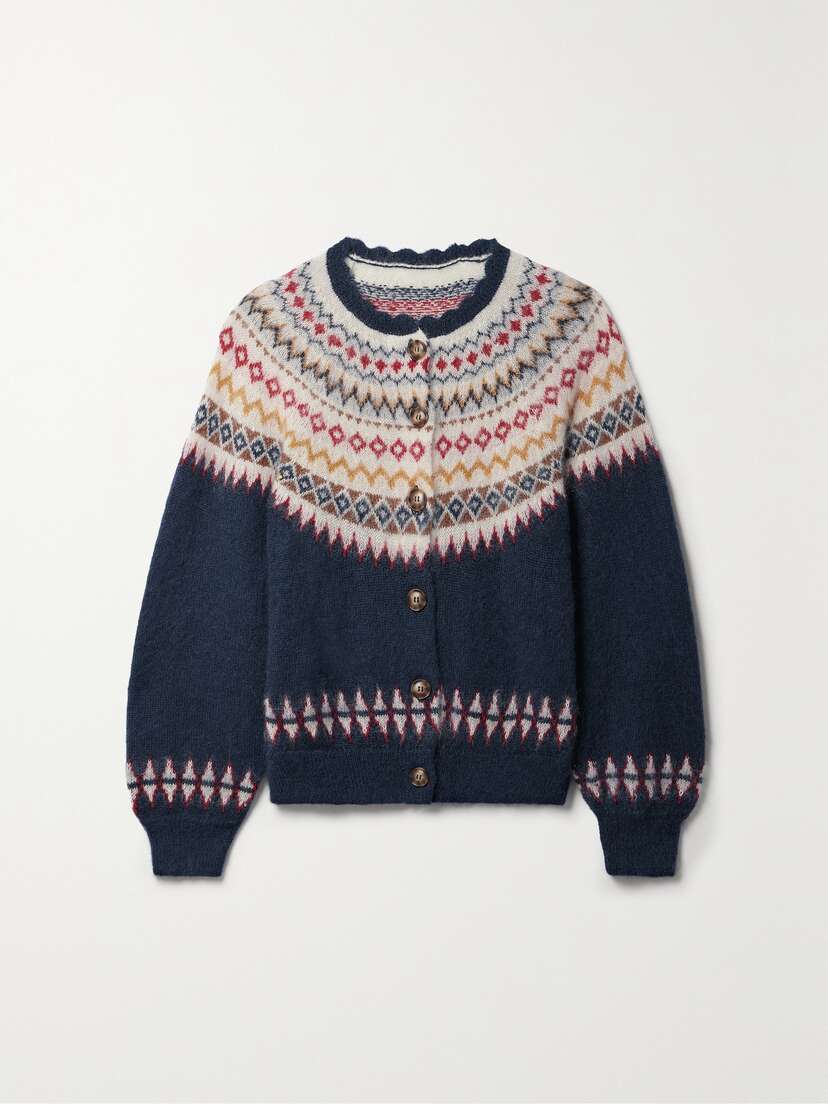 DÔEN Amble Fair Isle Knitted Cardigan