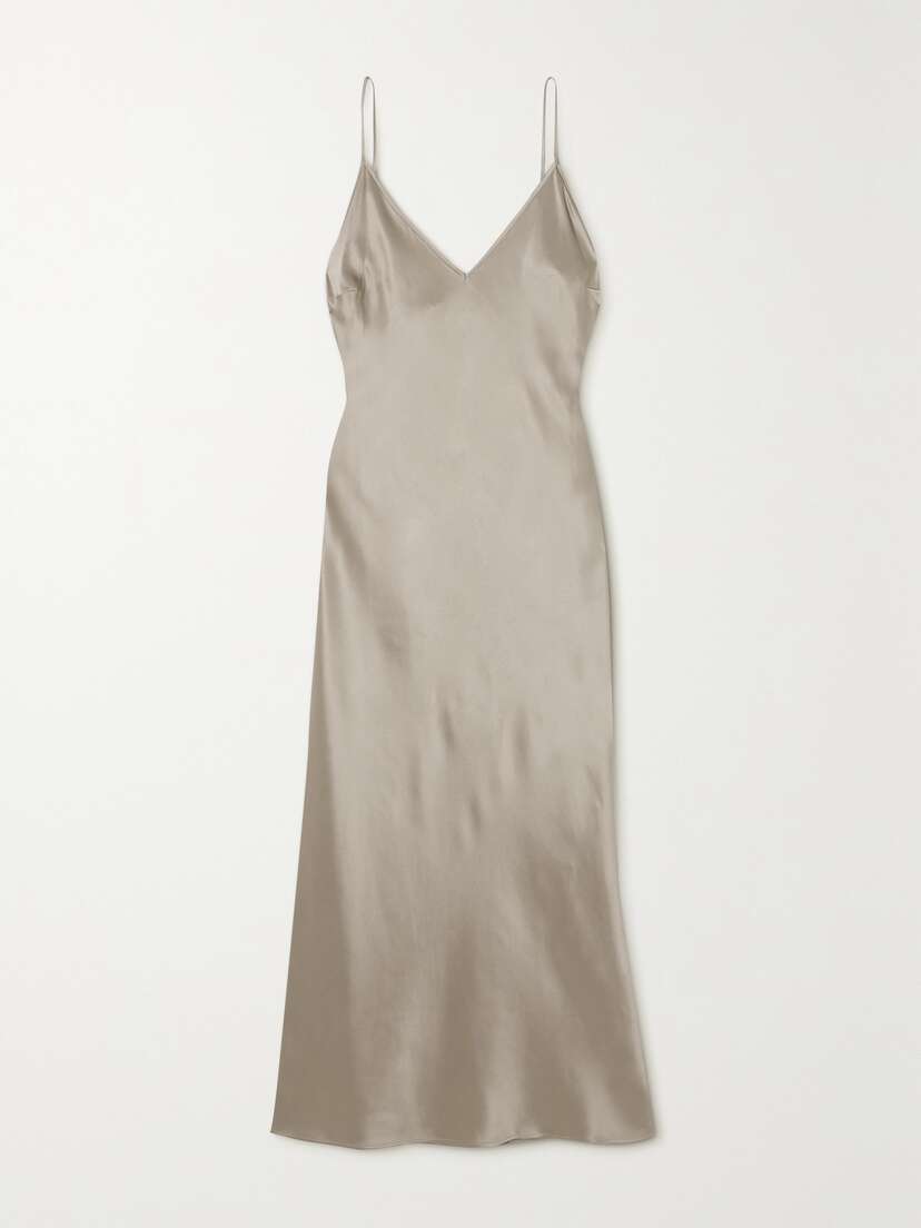 Joseph Clea Silk-satin Midi Dress