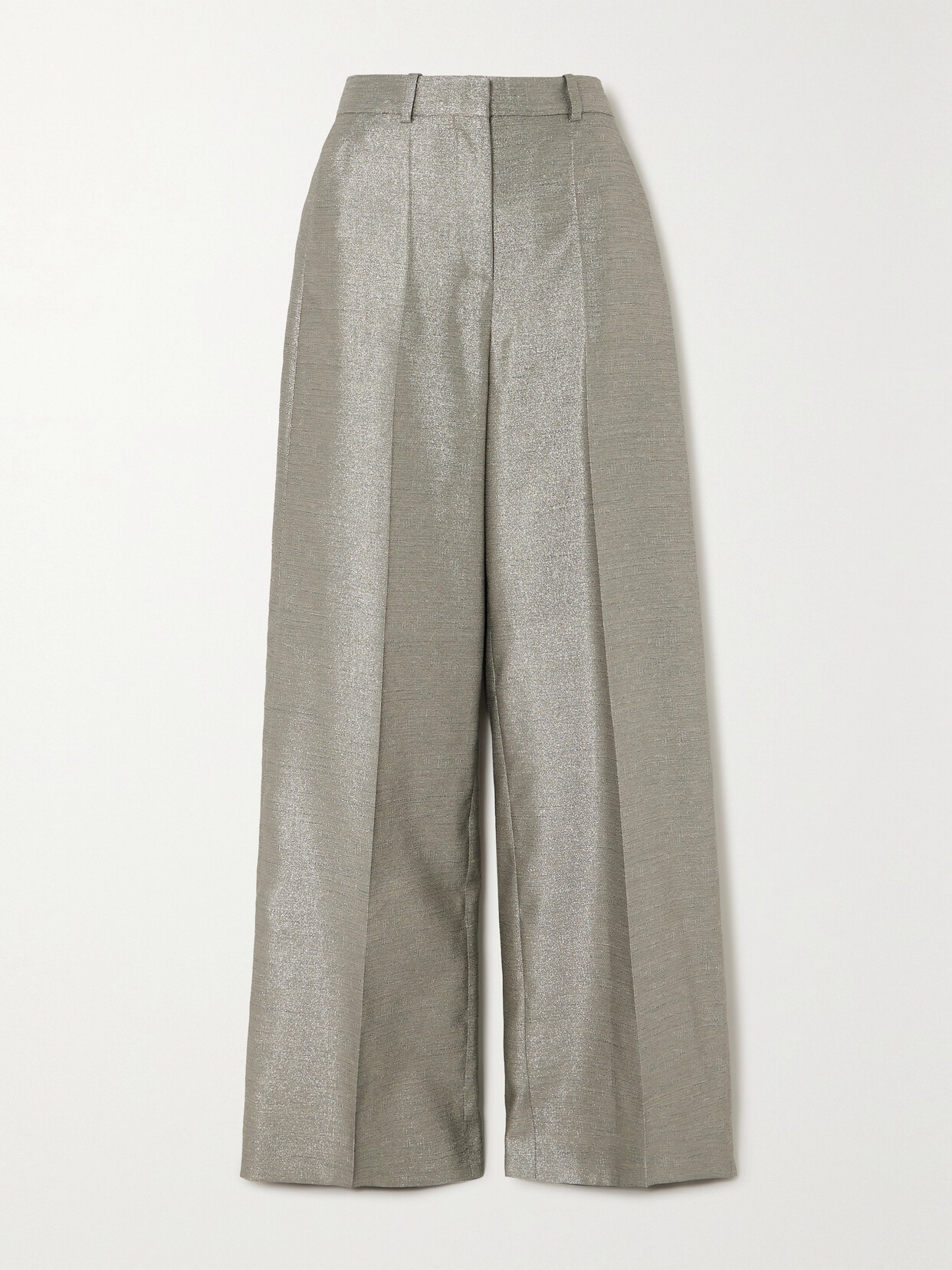 Joseph Alana Metallic Woven Straight-leg Pants