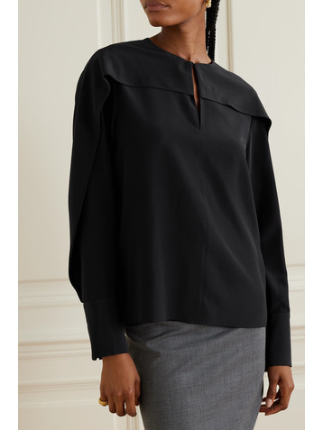 JOSEPH Balard layered silk crepe de chine blouse