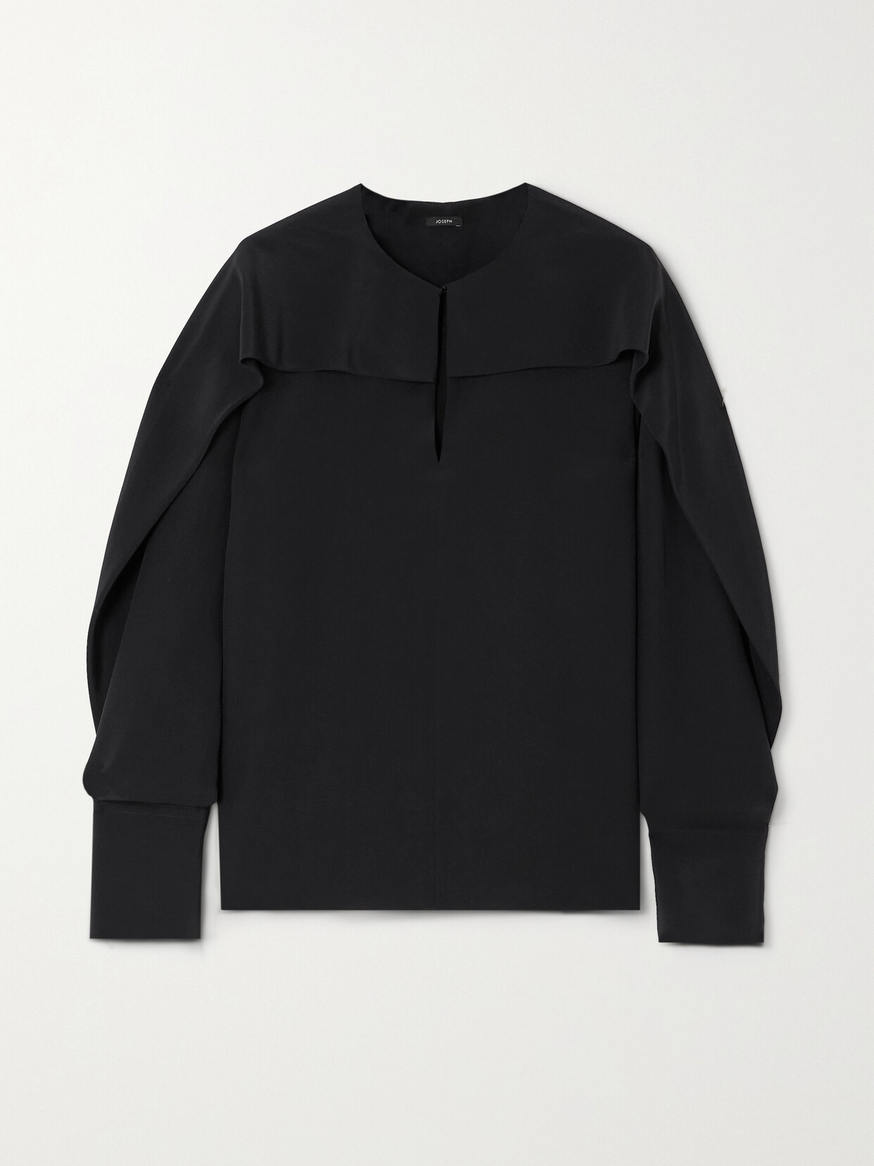 Joseph - Balard Layered Silk Crepe De Chine Blouse - Black