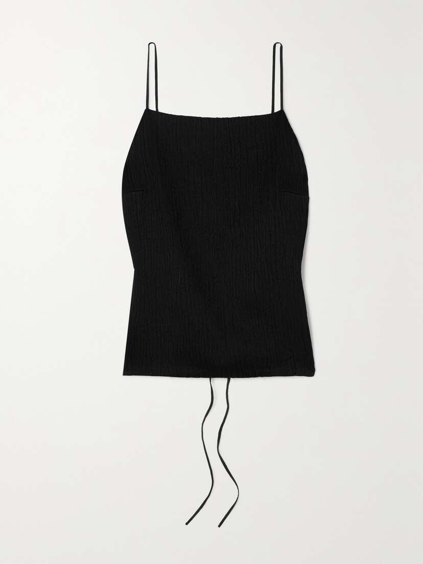 Joseph Baste Crinkled-satin Top