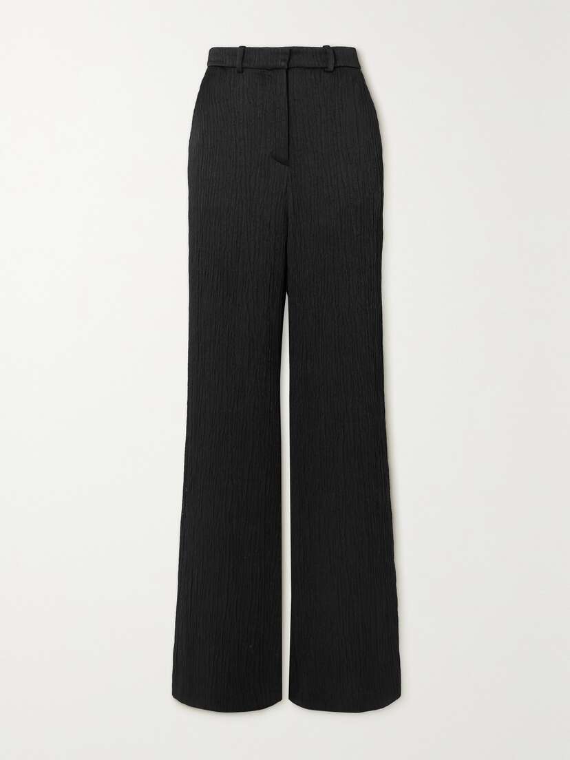 Joseph Morissey Crinkled-satin Straight-leg Pants