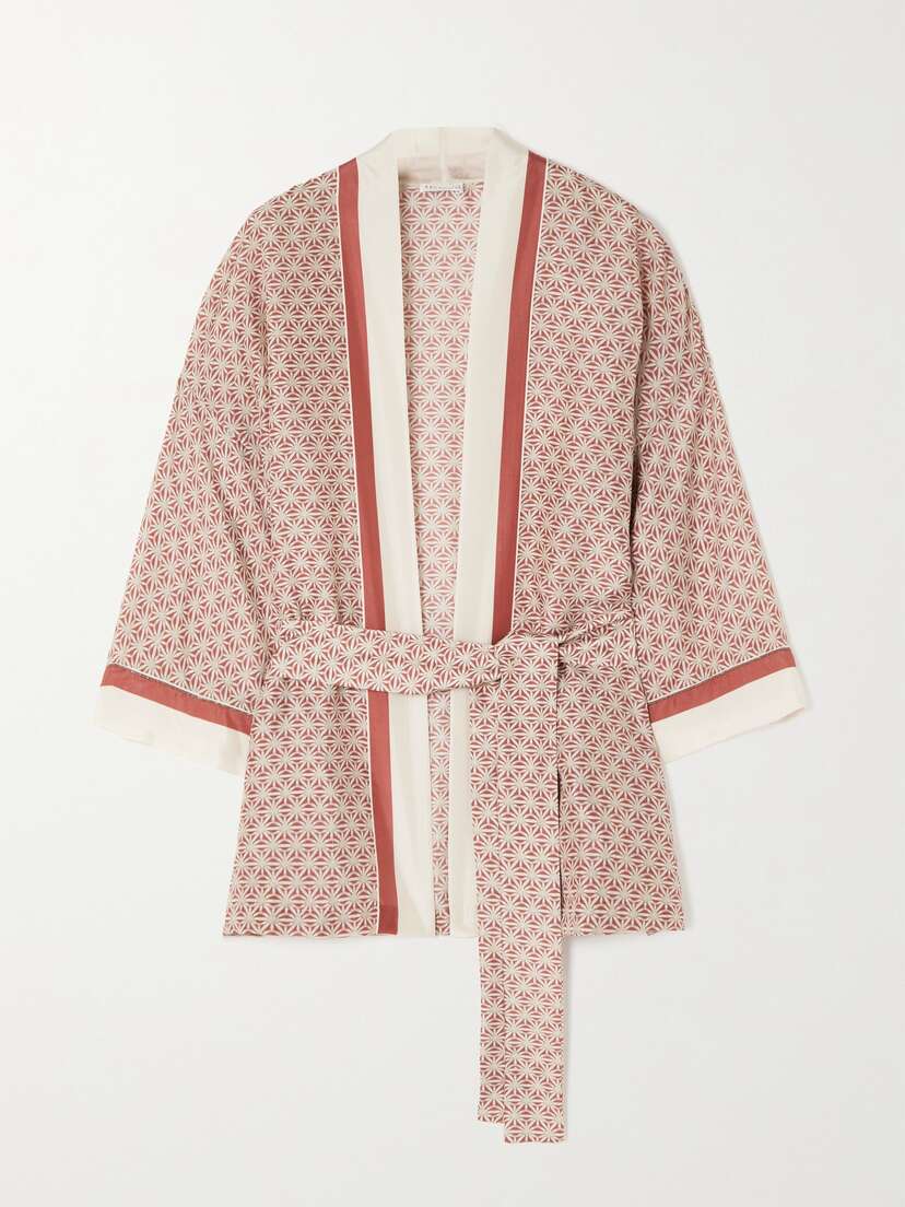 Brunello Cucinelli Printed Silk Robe