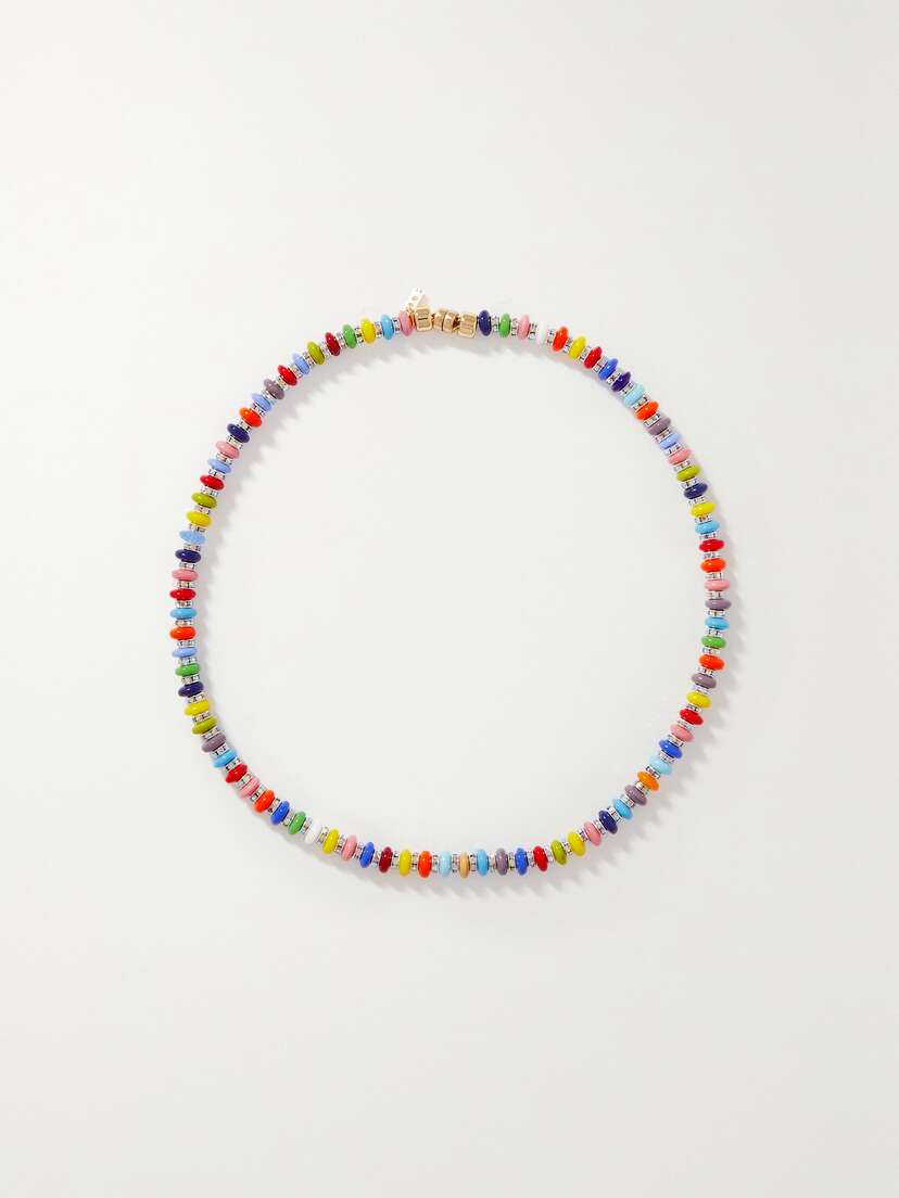 Martha Calvo Vibrant Gold-tone, Bead And Crystal Necklace