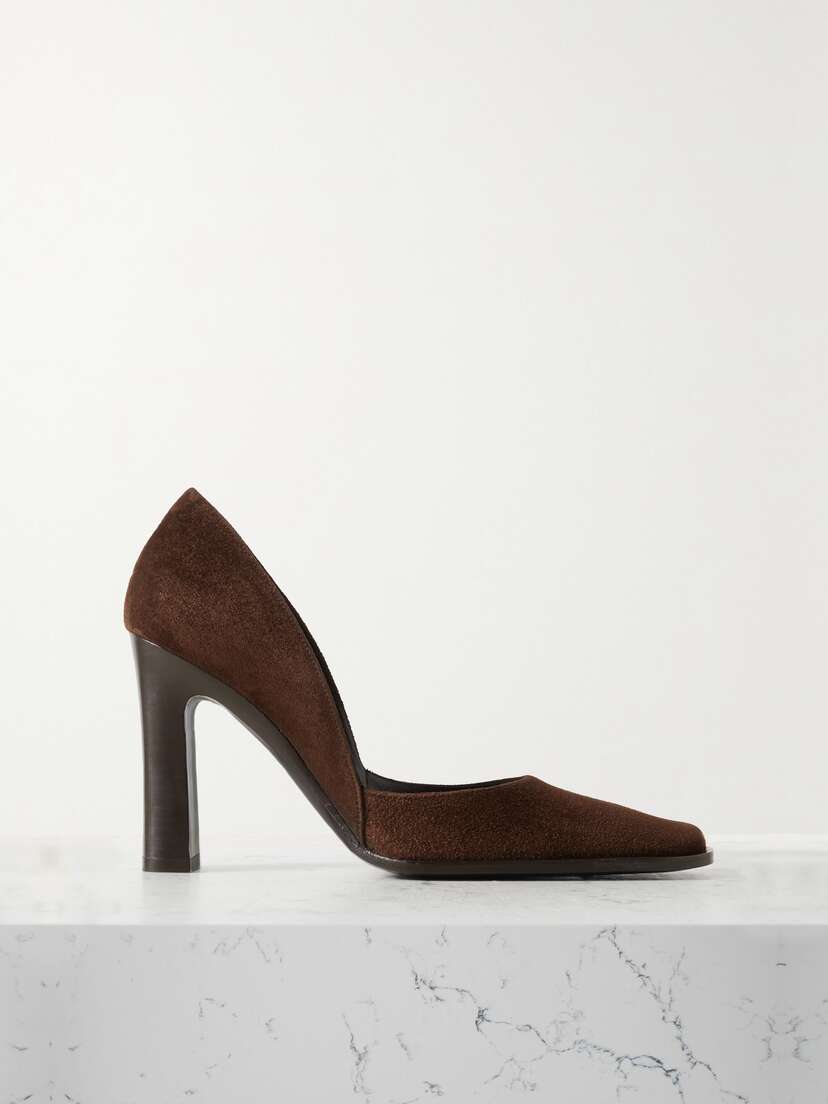 The Row — Mae suede pumps