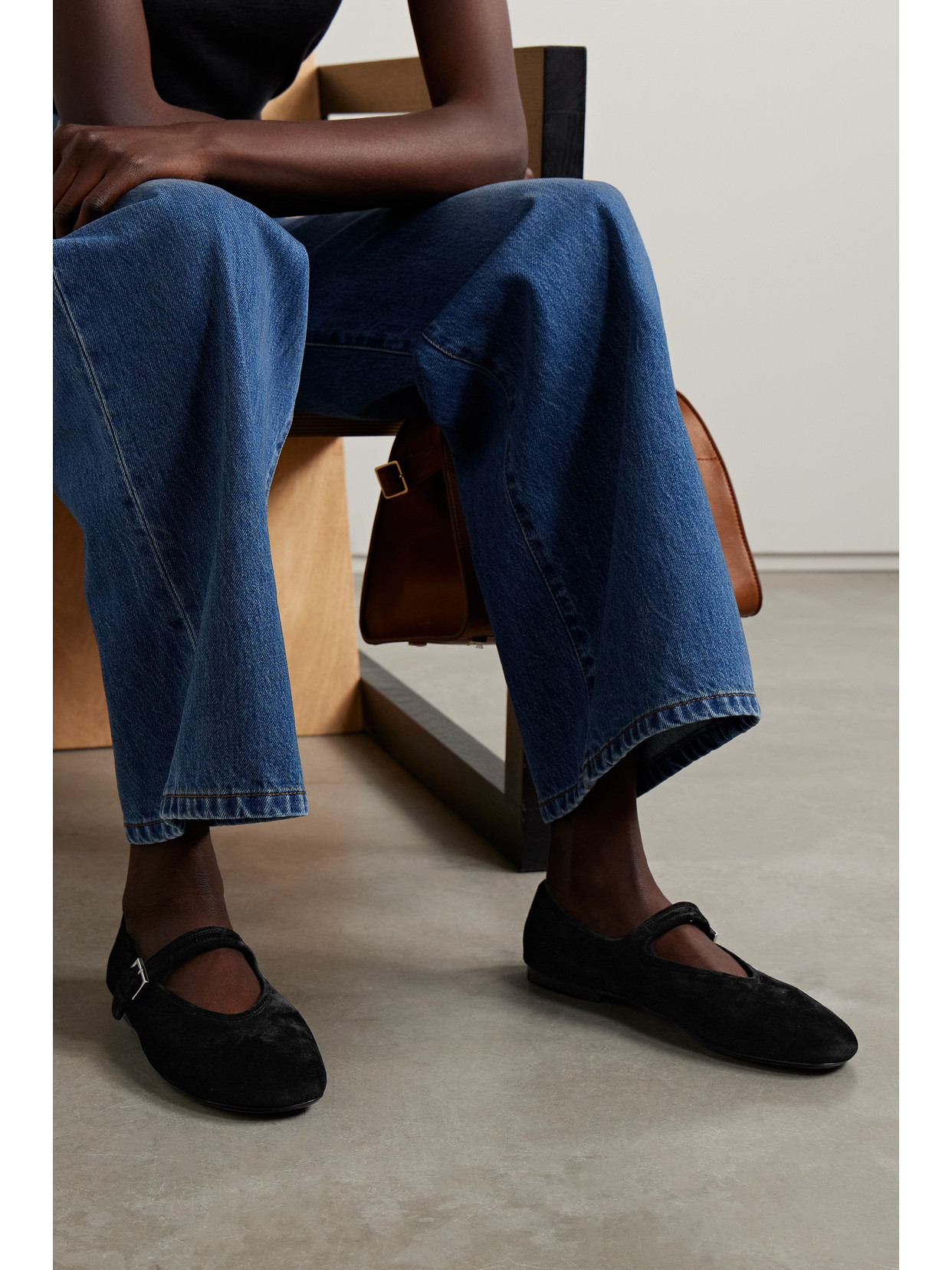 The Row Boheme Mj Ballet Flats In Nappa Leather In Black