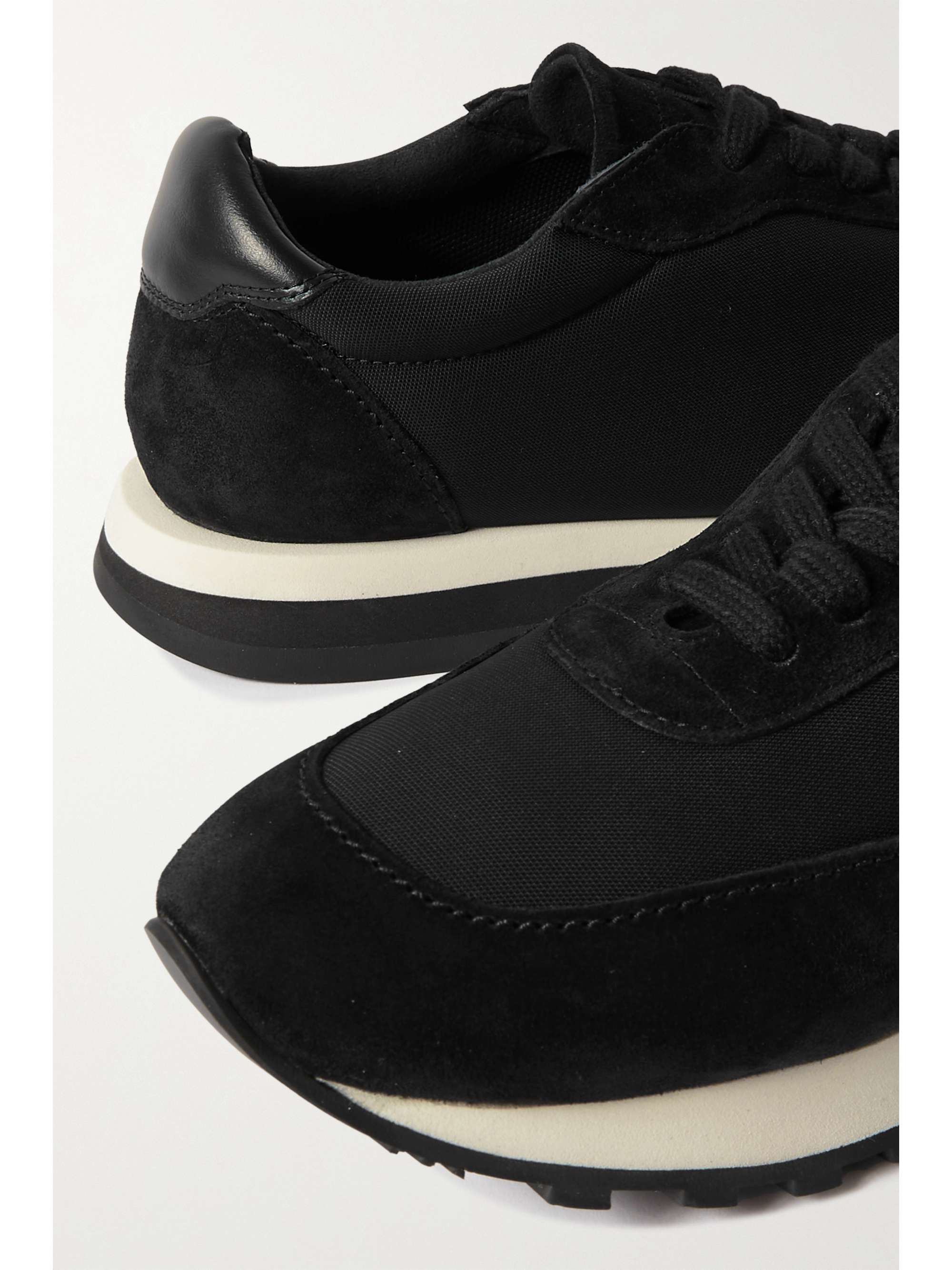THE ROW Owen Runner leather and mesh sneakers
