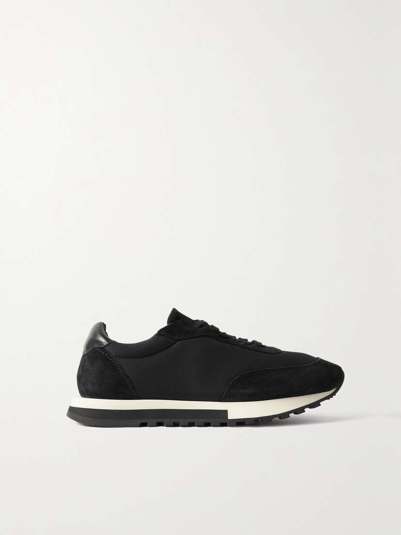 The Row Owen Mesh And Suede Sneakers