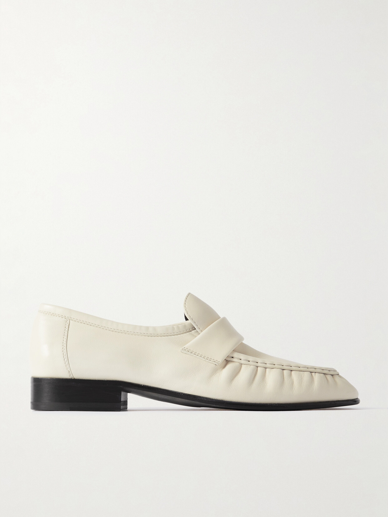 The Row - Leather Loafers - Ivory