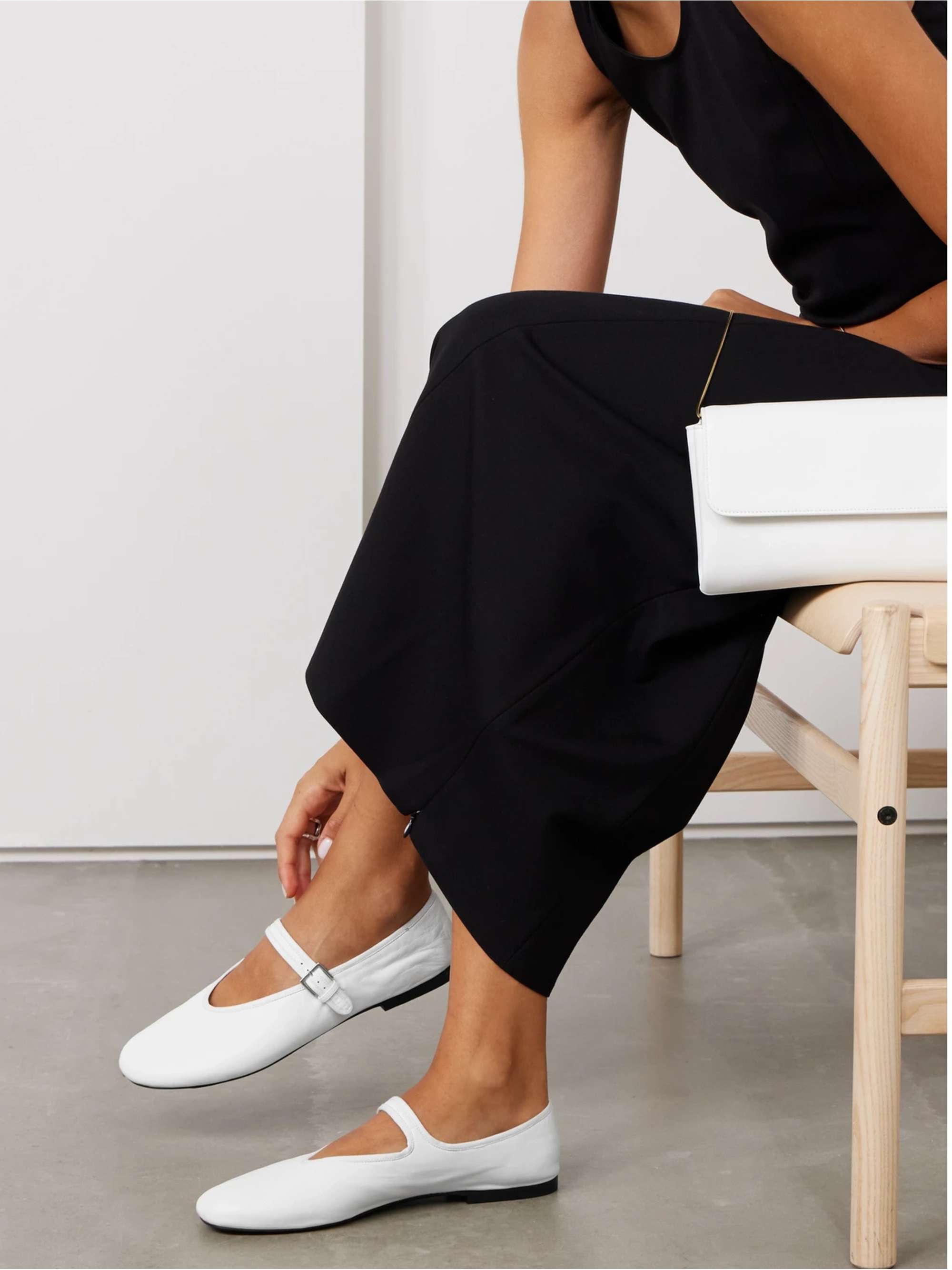 THE ROW Boheme leather Mary Jane ballet flats | NET-A-PORTER